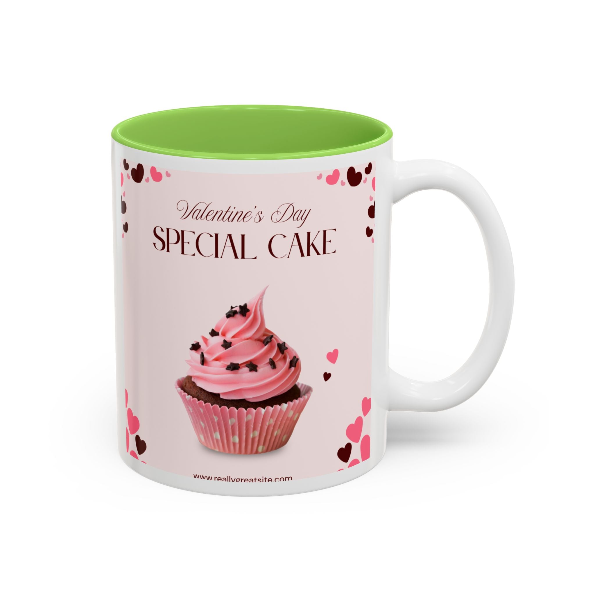 You’re My Sweetheart Cake Mug — Valentine’s Day Pink Cup with Cupcake & Hearts (11oz/15oz)