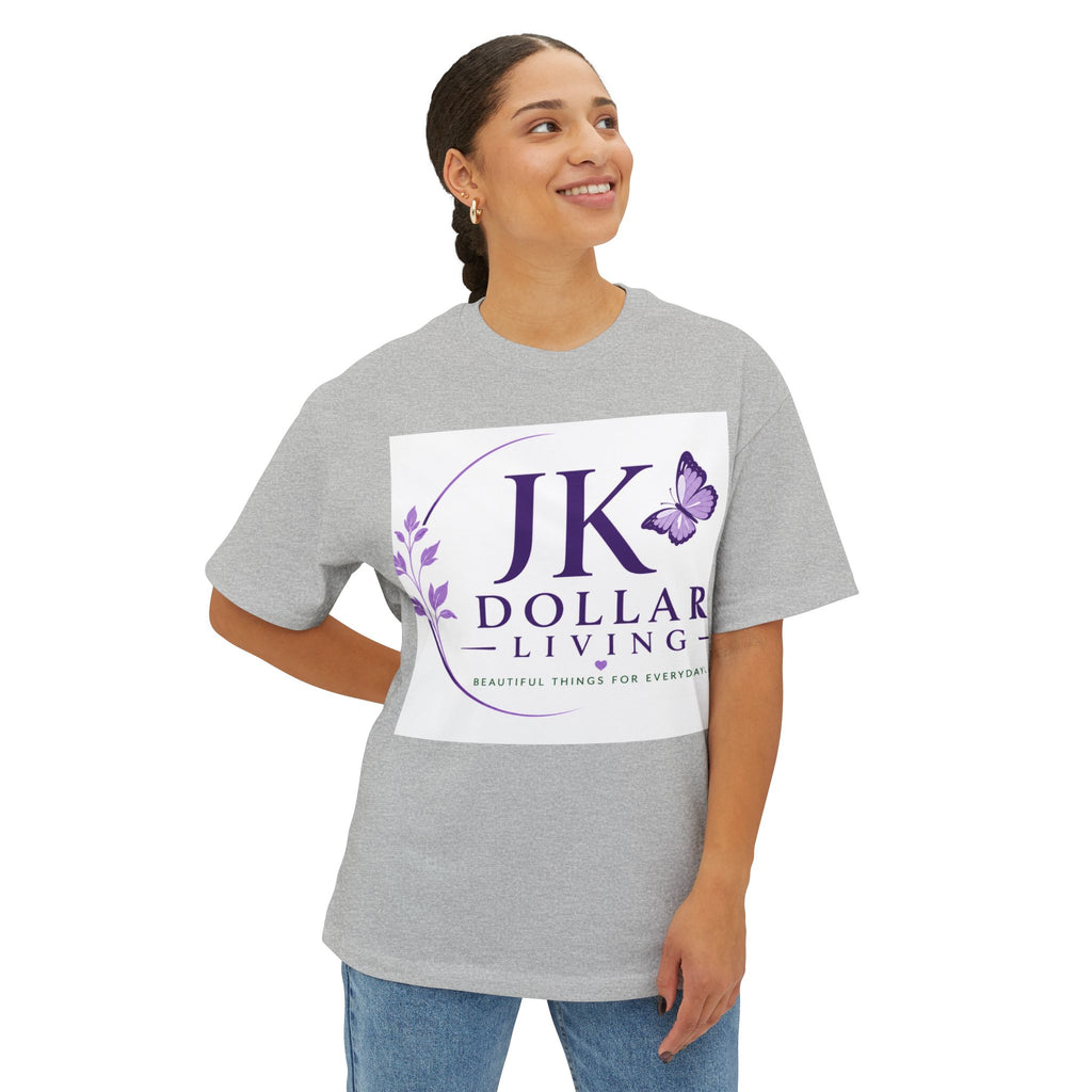 JK Dollar Living Logo Tee — Inspirational Butterfly Graphic T-Shirt