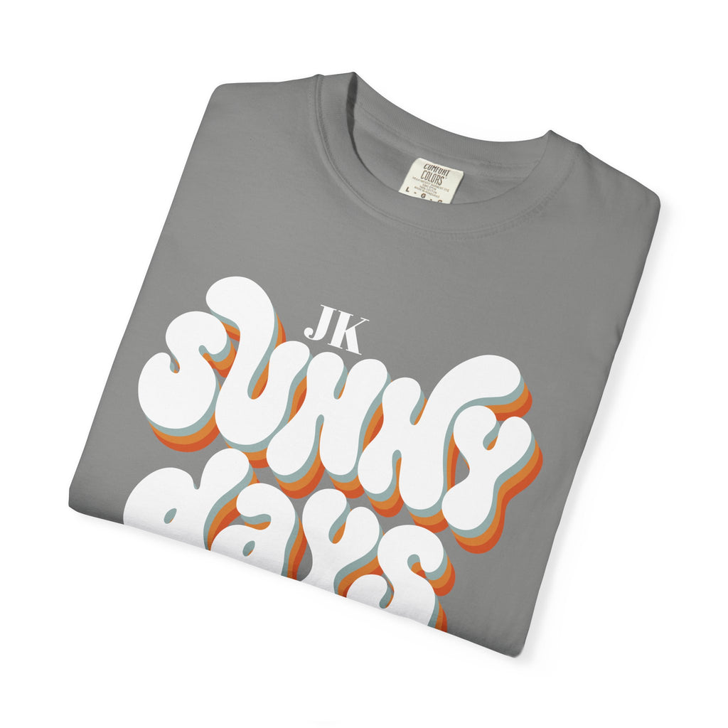 Unisex Sunny Days Ahead T-Shirt | Retro Bubble Letter Design