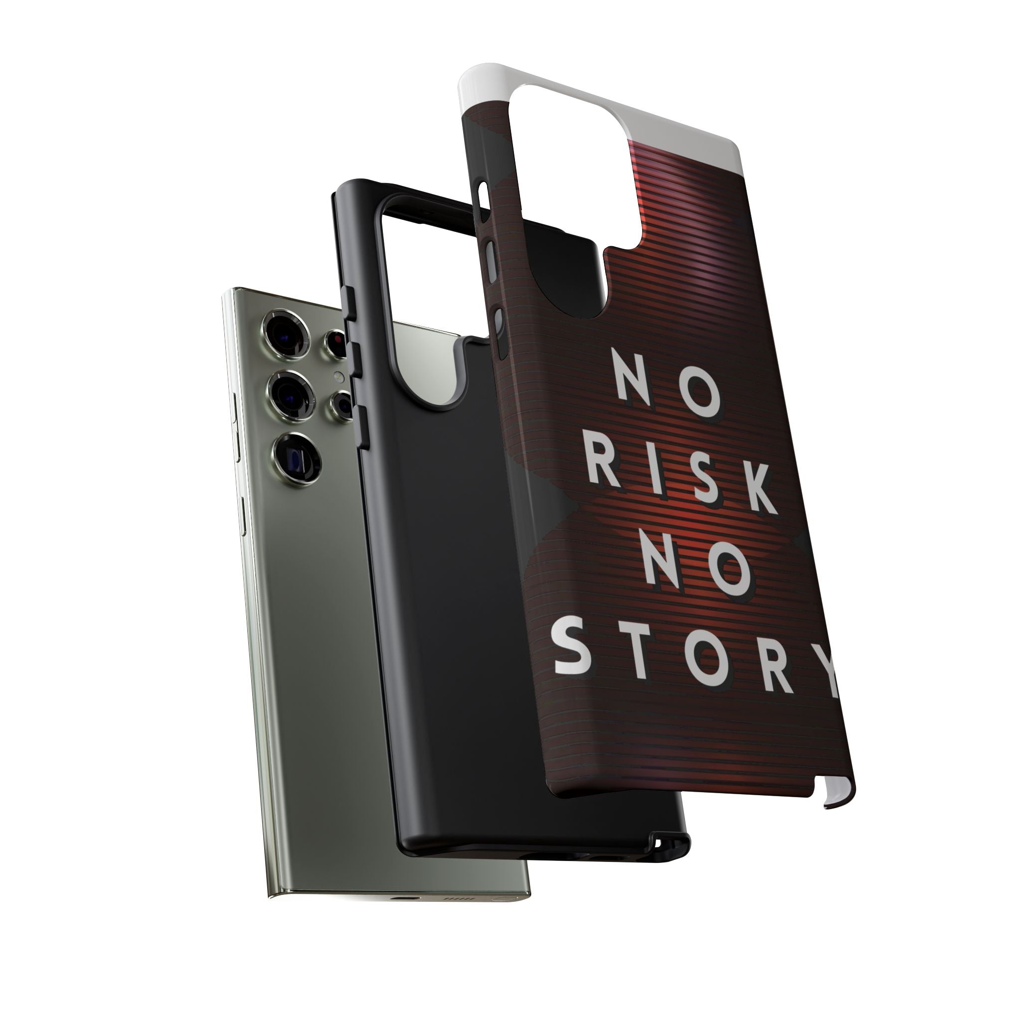 Phone Case — "No Risk No Story" Motivational Protective Case