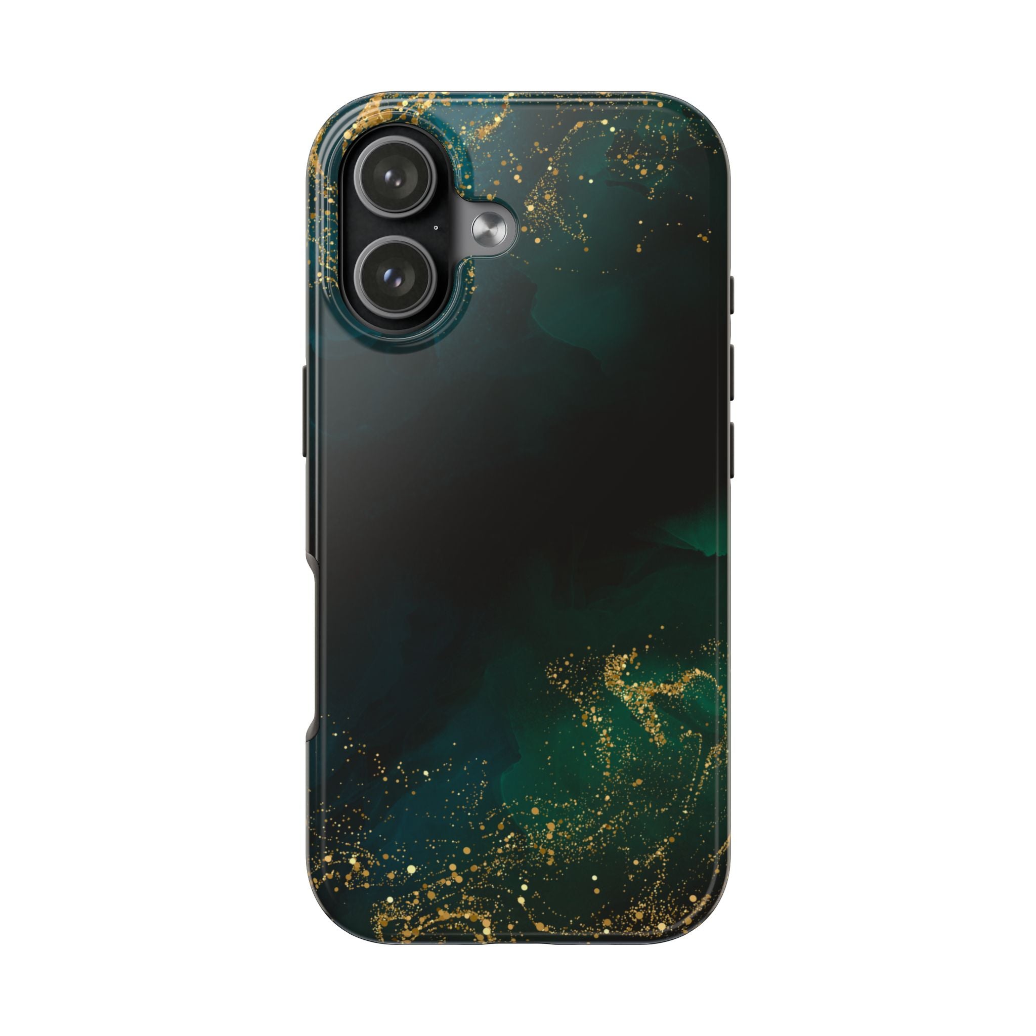 Tough Phone Case — Emerald Marble with Gold Flecks