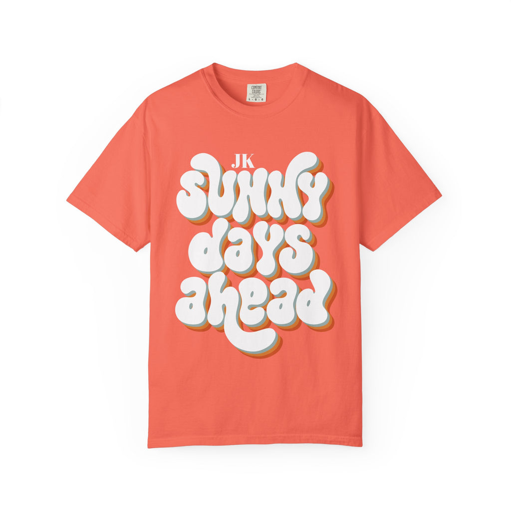 Unisex Sunny Days Ahead T-Shirt | Retro Bubble Letter Design