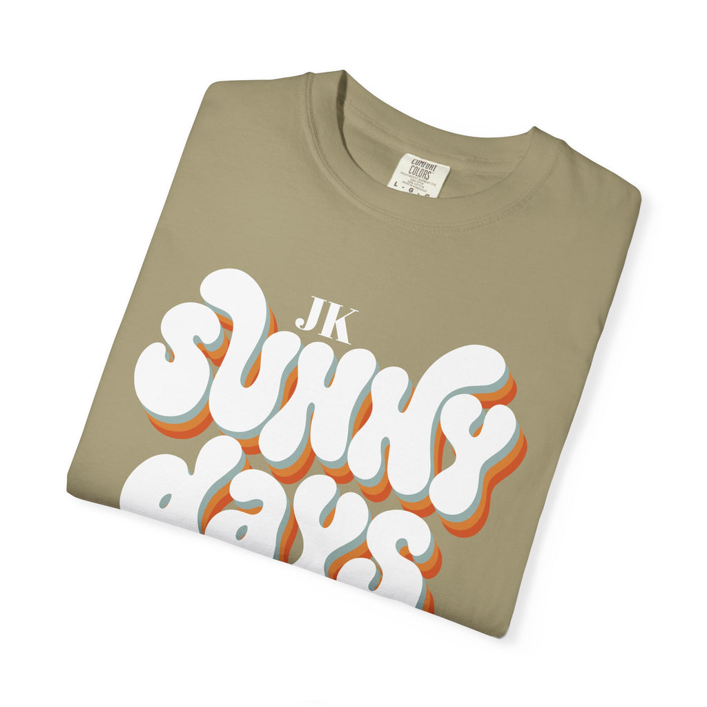 Unisex Sunny Days Ahead T-Shirt | Retro Bubble Letter Design