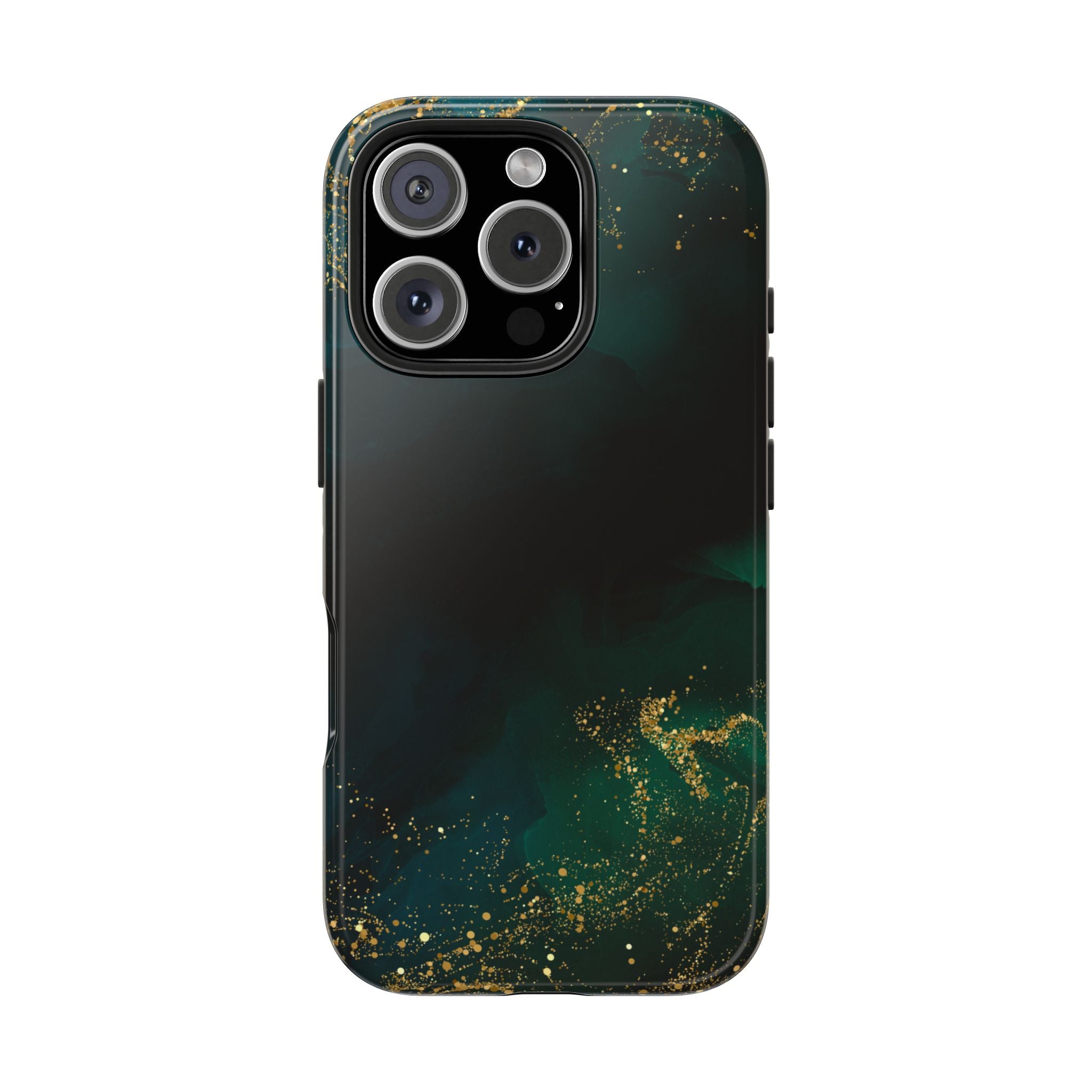 Tough Phone Case — Emerald Marble with Gold Flecks