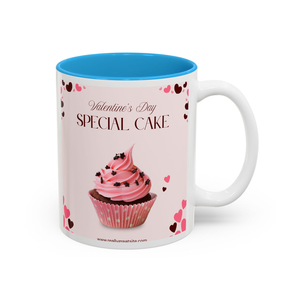 You’re My Sweetheart Cake Mug — Valentine’s Day Pink Cup with Cupcake & Hearts (11oz/15oz)