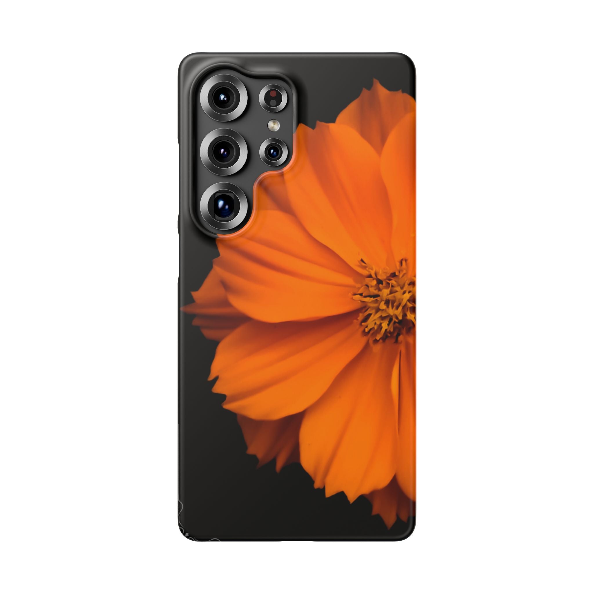 Phone Case - Orange Cosmos Floral Snap Case | Slim Protective Flower Design