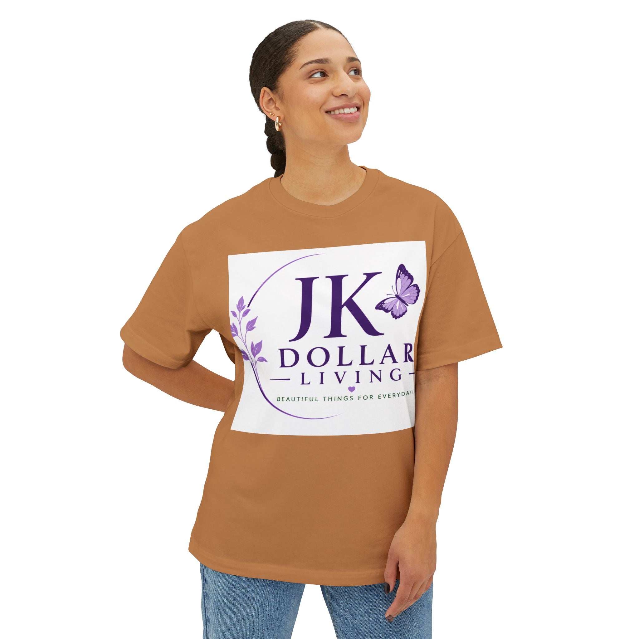 JK Dollar Living Logo Tee — Inspirational Butterfly Graphic T-Shirt