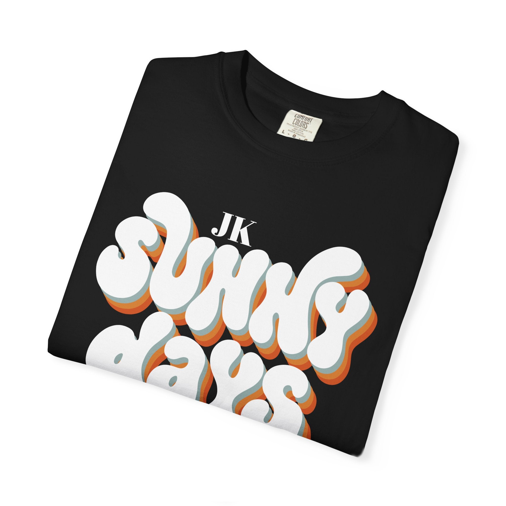 Unisex Sunny Days Ahead T-Shirt | Retro Bubble Letter Design