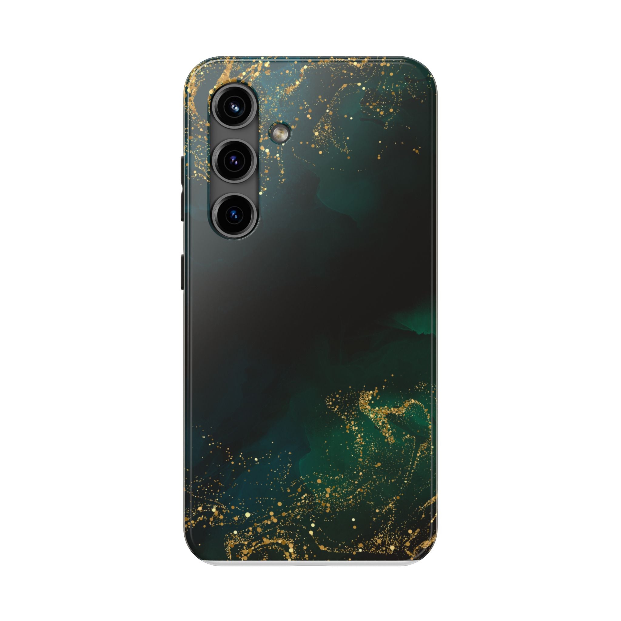 Tough Phone Case — Emerald Marble with Gold Flecks