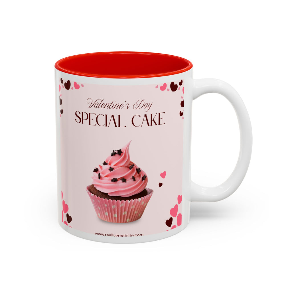 You’re My Sweetheart Cake Mug — Valentine’s Day Pink Cup with Cupcake & Hearts (11oz/15oz)