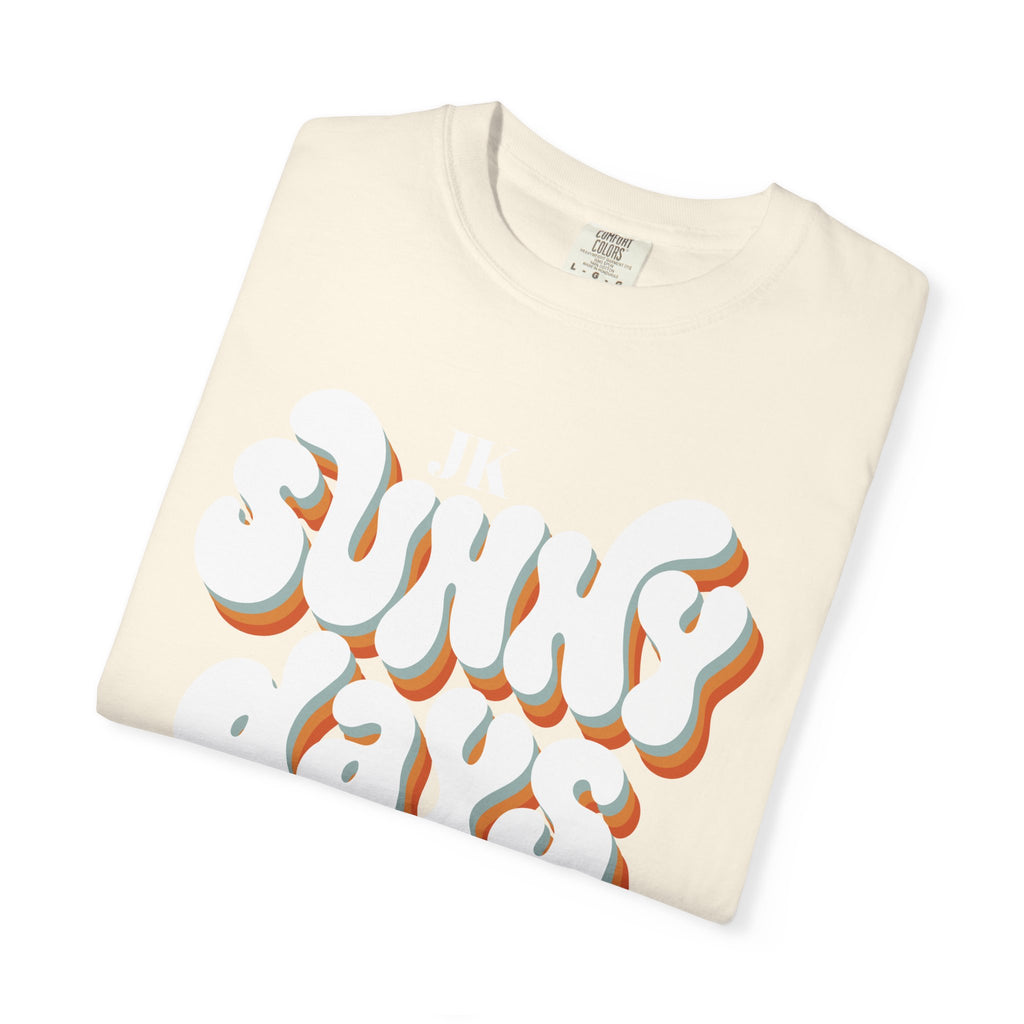 Unisex Sunny Days Ahead T-Shirt | Retro Bubble Letter Design