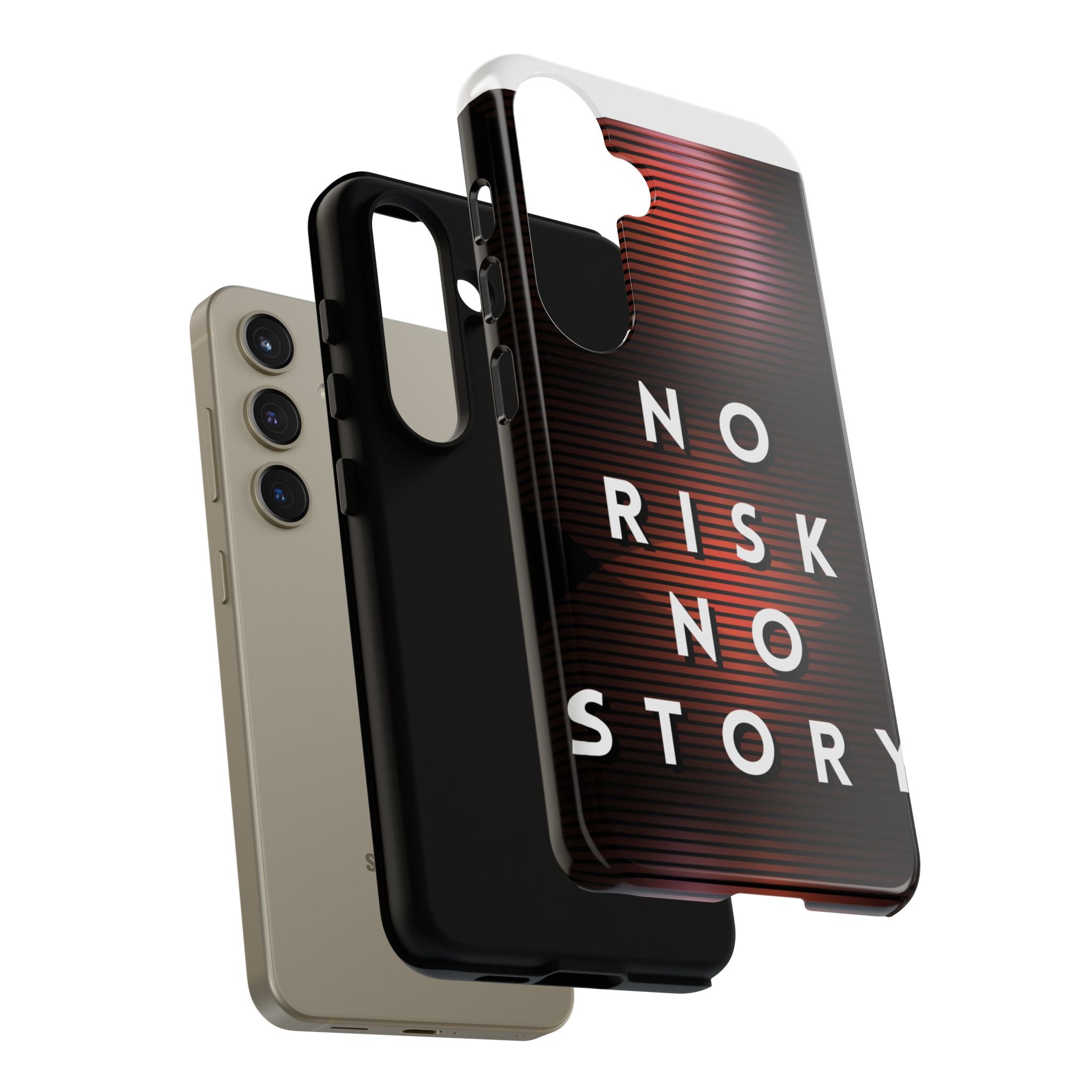 Phone Case — "No Risk No Story" Motivational Protective Case