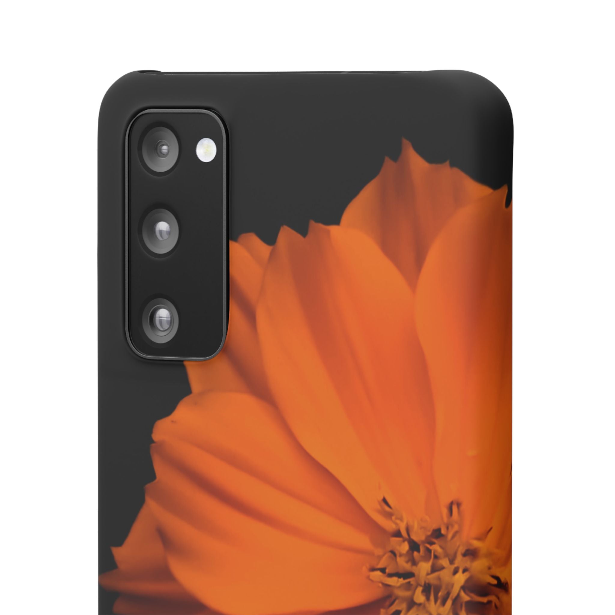 Phone Case - Orange Cosmos Floral Snap Case | Slim Protective Flower Design