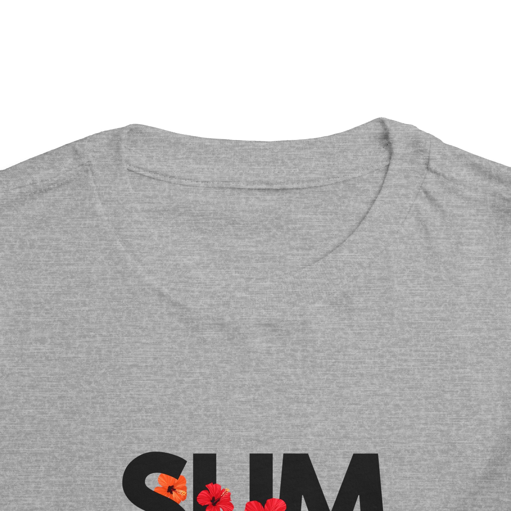 Toddler Tee - "SUMMER" Floral Letters Kids T‑Shirt