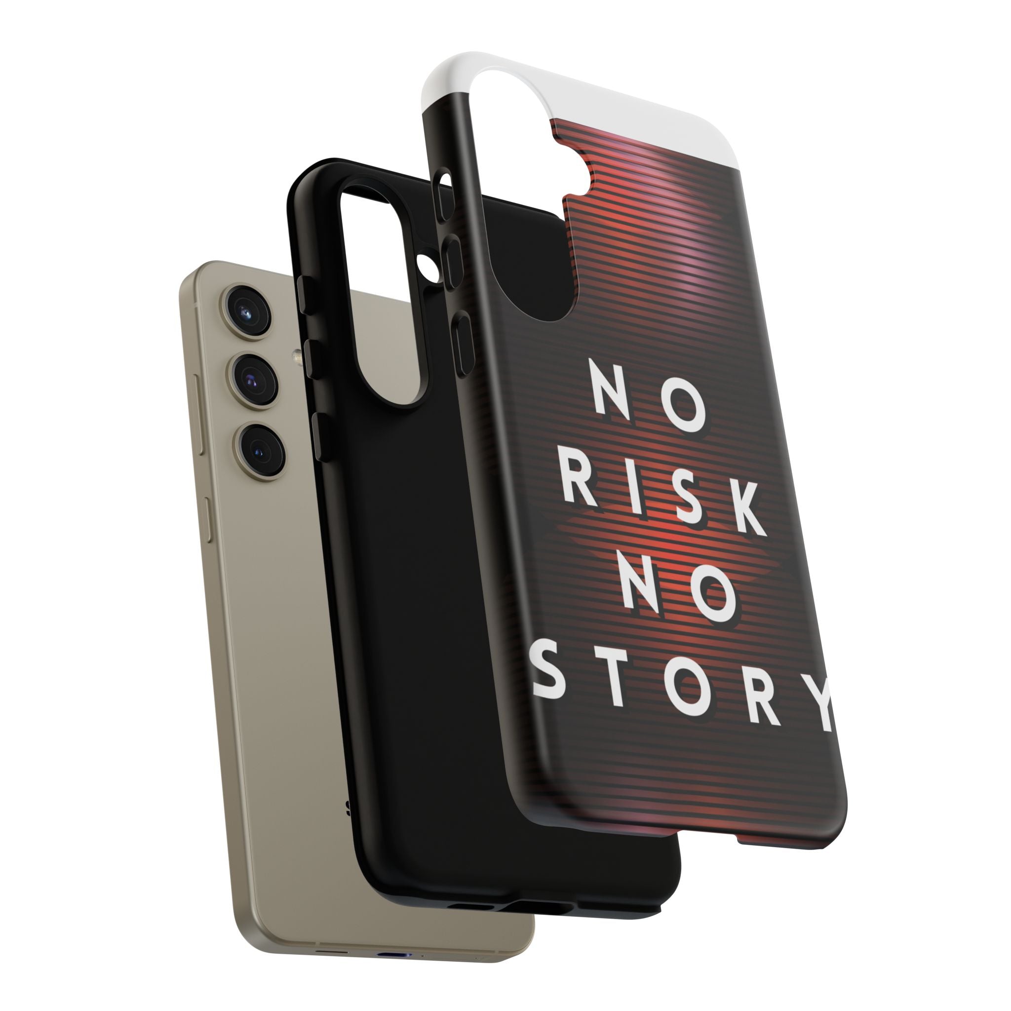 Phone Case — "No Risk No Story" Motivational Protective Case
