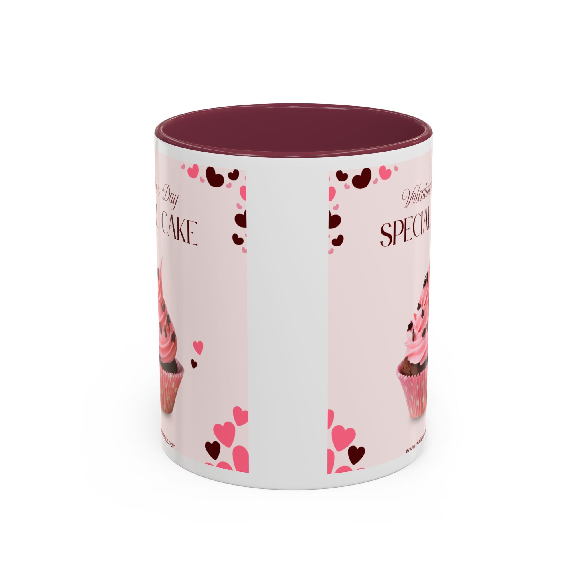 You’re My Sweetheart Cake Mug — Valentine’s Day Pink Cup with Cupcake & Hearts (11oz/15oz)