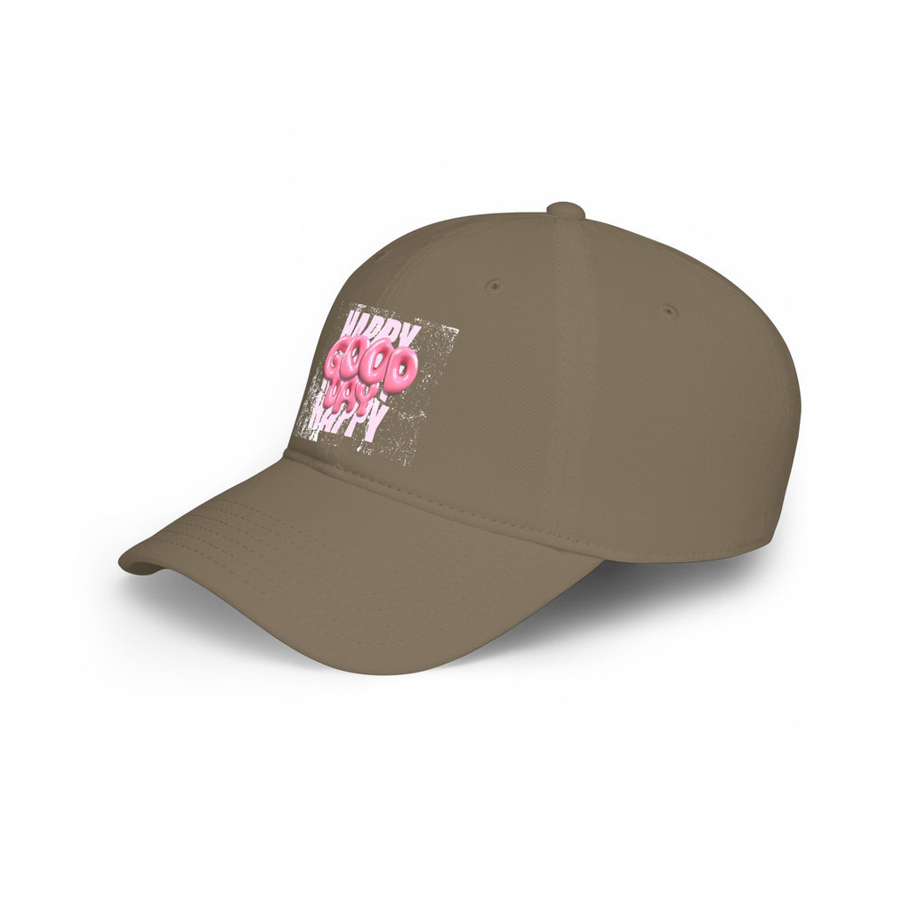 Unisex Happy Good Day Pink Bubble Graphic Baseball Cap