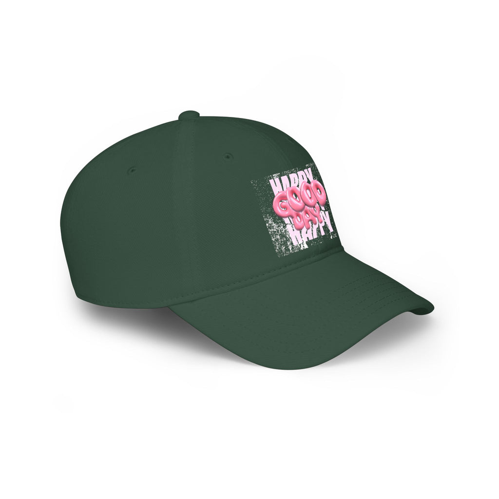 Unisex Happy Good Day Pink Bubble Graphic Baseball Cap
