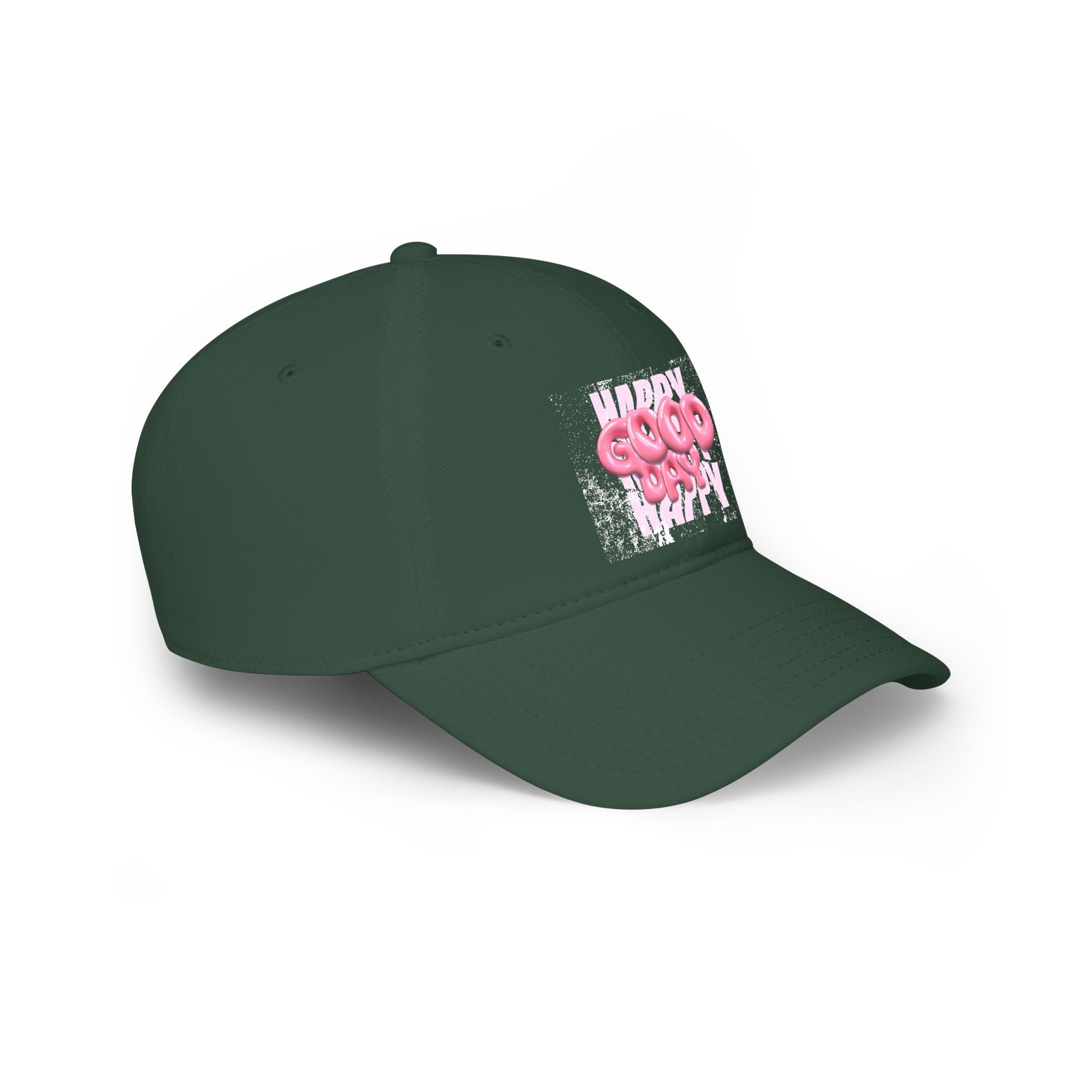 Unisex Happy Good Day Pink Bubble Graphic Baseball Cap