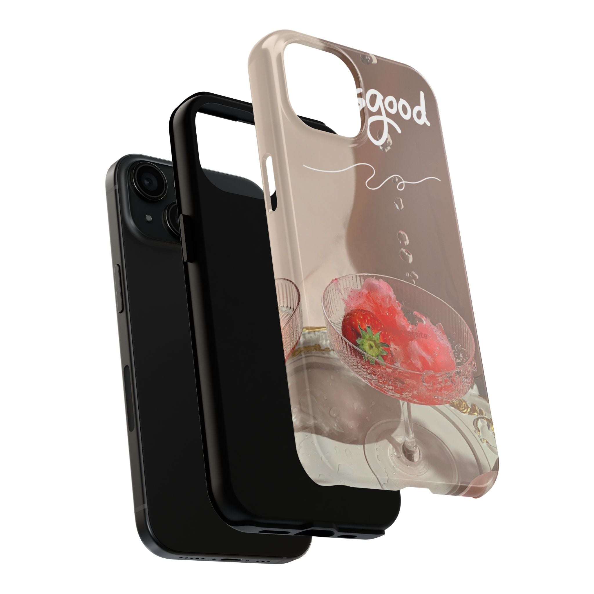 Good Vibes Phone Case — Retro Dessert Aesthetic Tough Phone Case