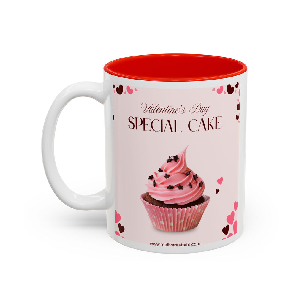 You’re My Sweetheart Cake Mug — Valentine’s Day Pink Cup with Cupcake & Hearts (11oz/15oz)