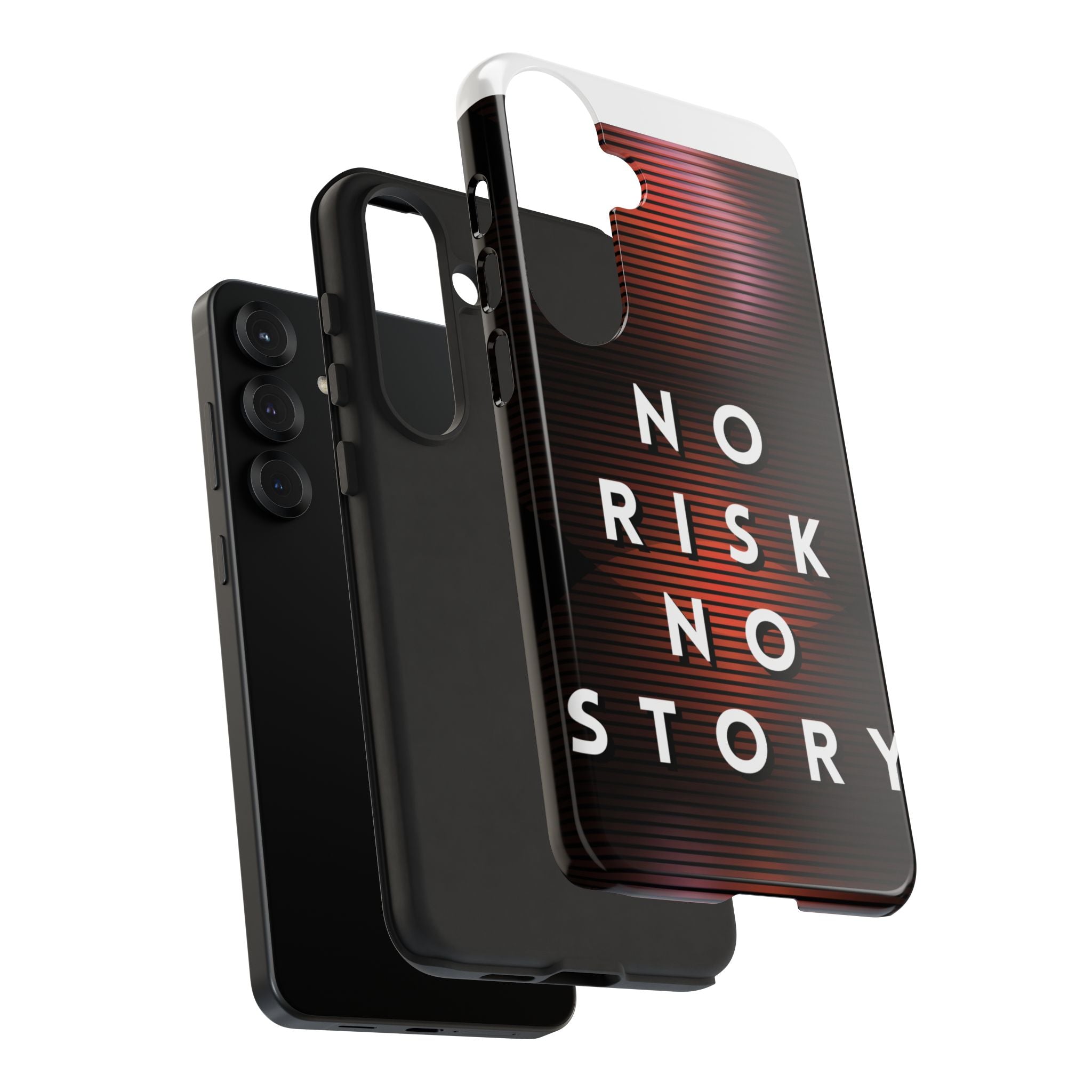 Phone Case — "No Risk No Story" Motivational Protective Case