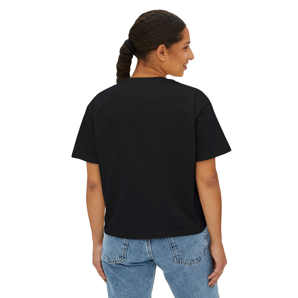 Savage Boxy Tee — Women's Trendy Graphic Crop T-Shirt