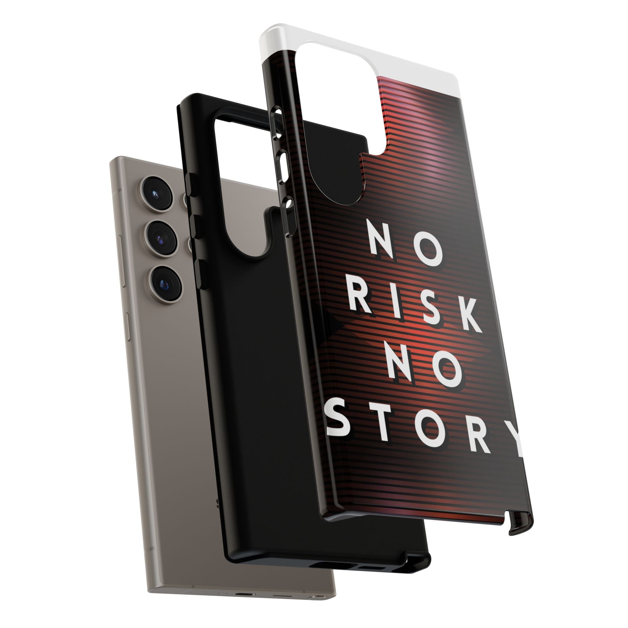 Phone Case — "No Risk No Story" Motivational Protective Case