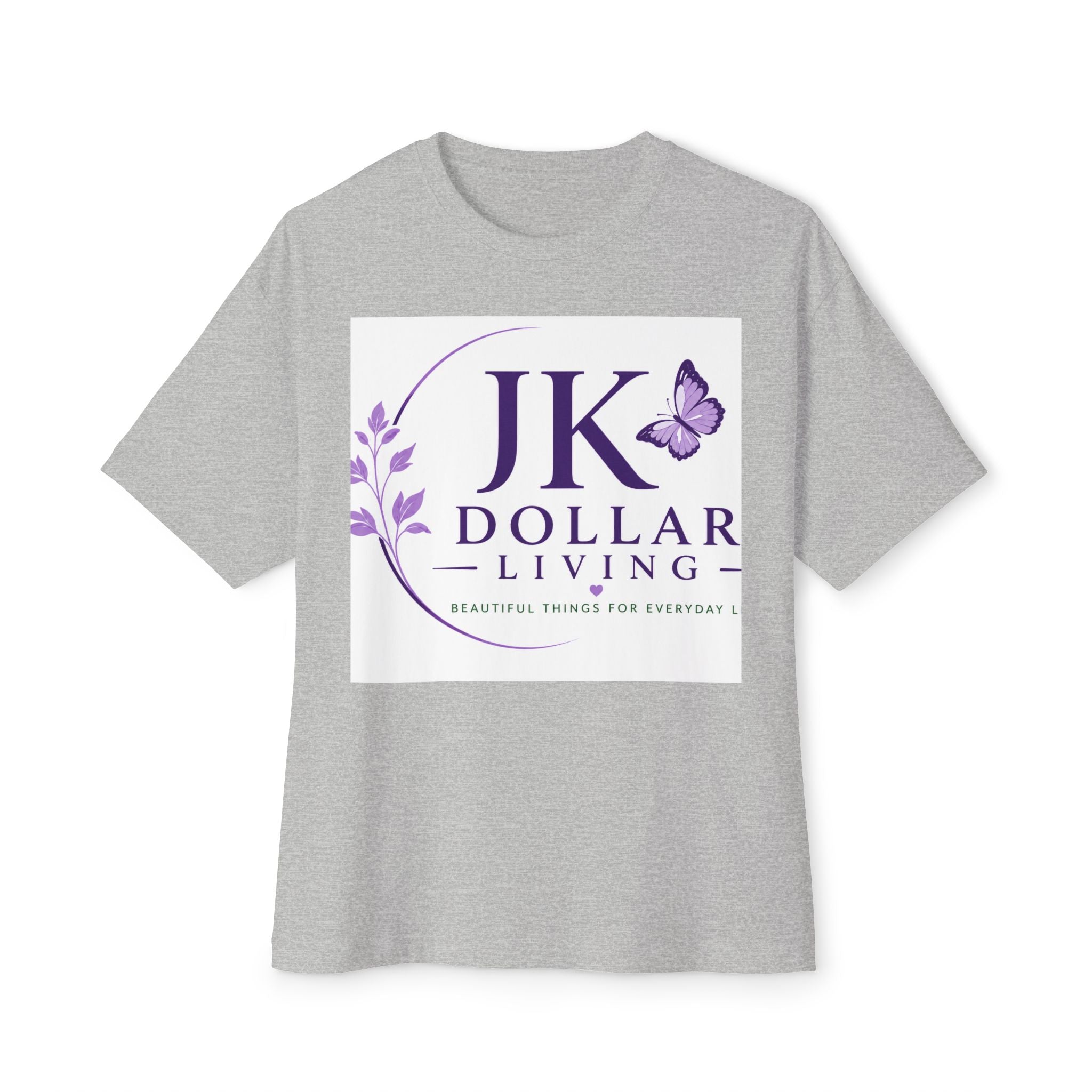 JK Dollar Living Logo Tee — Inspirational Butterfly Graphic T-Shirt