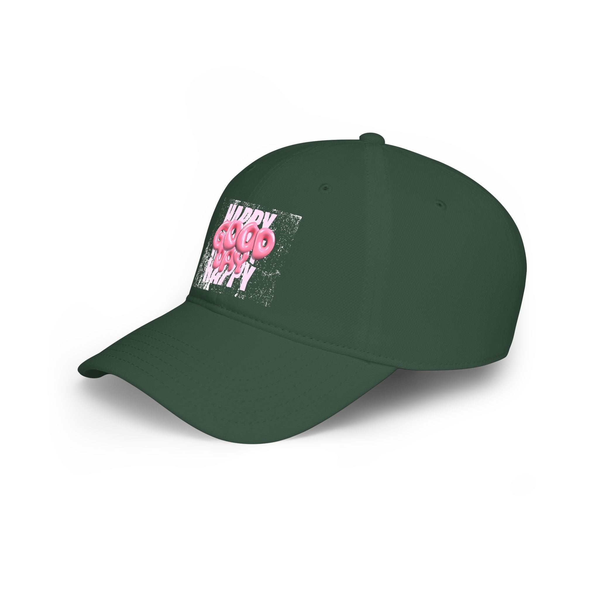 Unisex Happy Good Day Pink Bubble Graphic Baseball Cap
