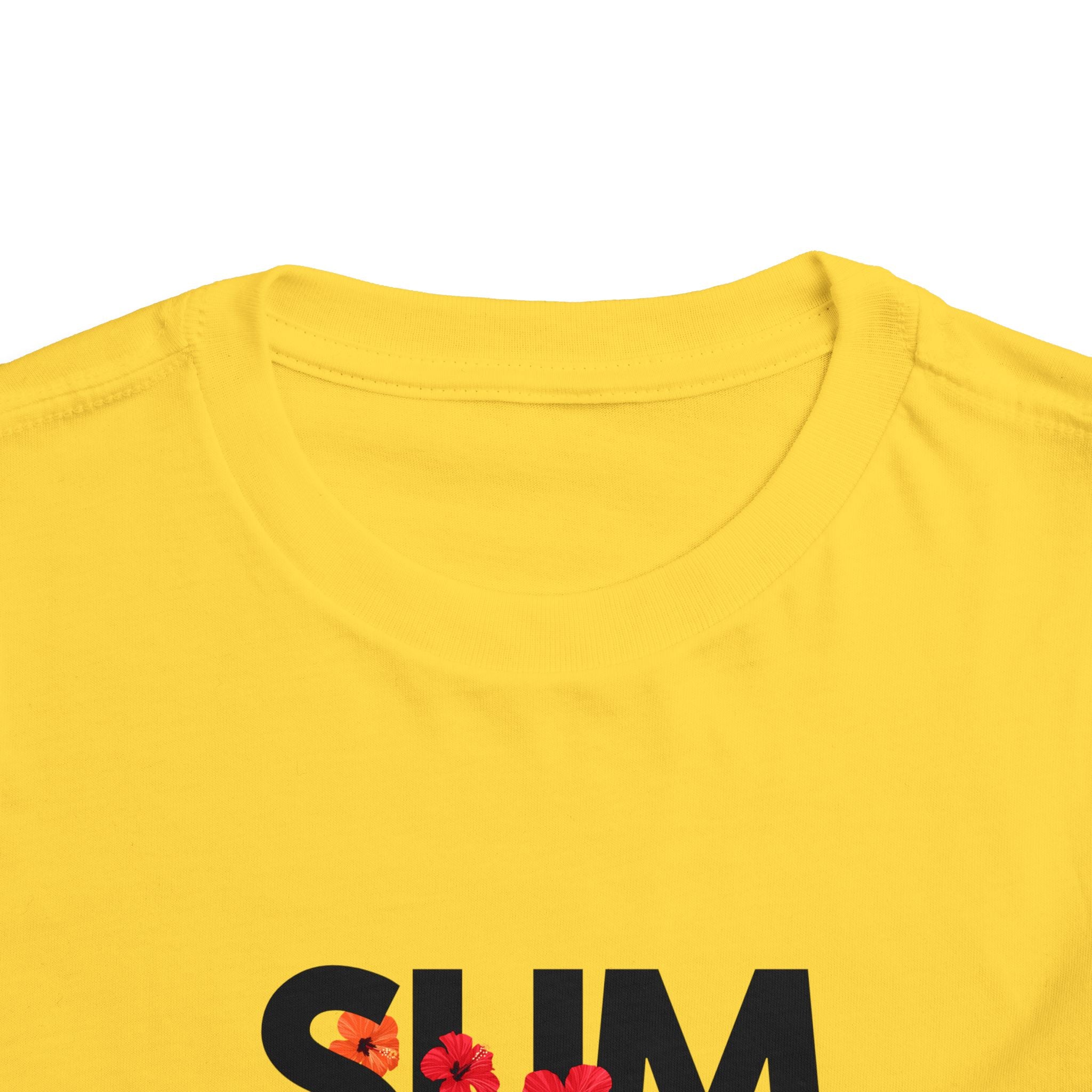 Toddler Tee - "SUMMER" Floral Letters Kids T‑Shirt