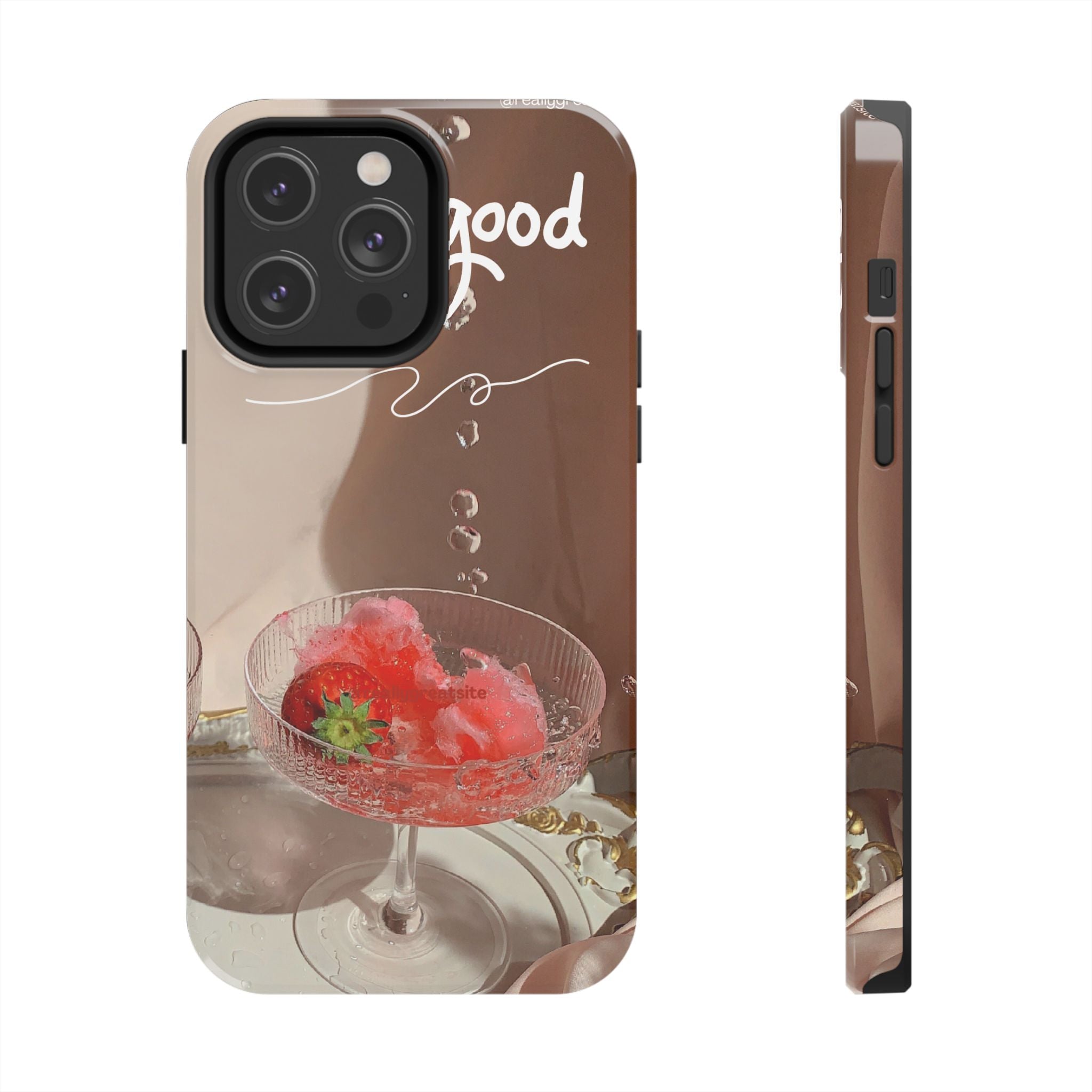 Good Vibes Phone Case — Retro Dessert Aesthetic Tough Phone Case