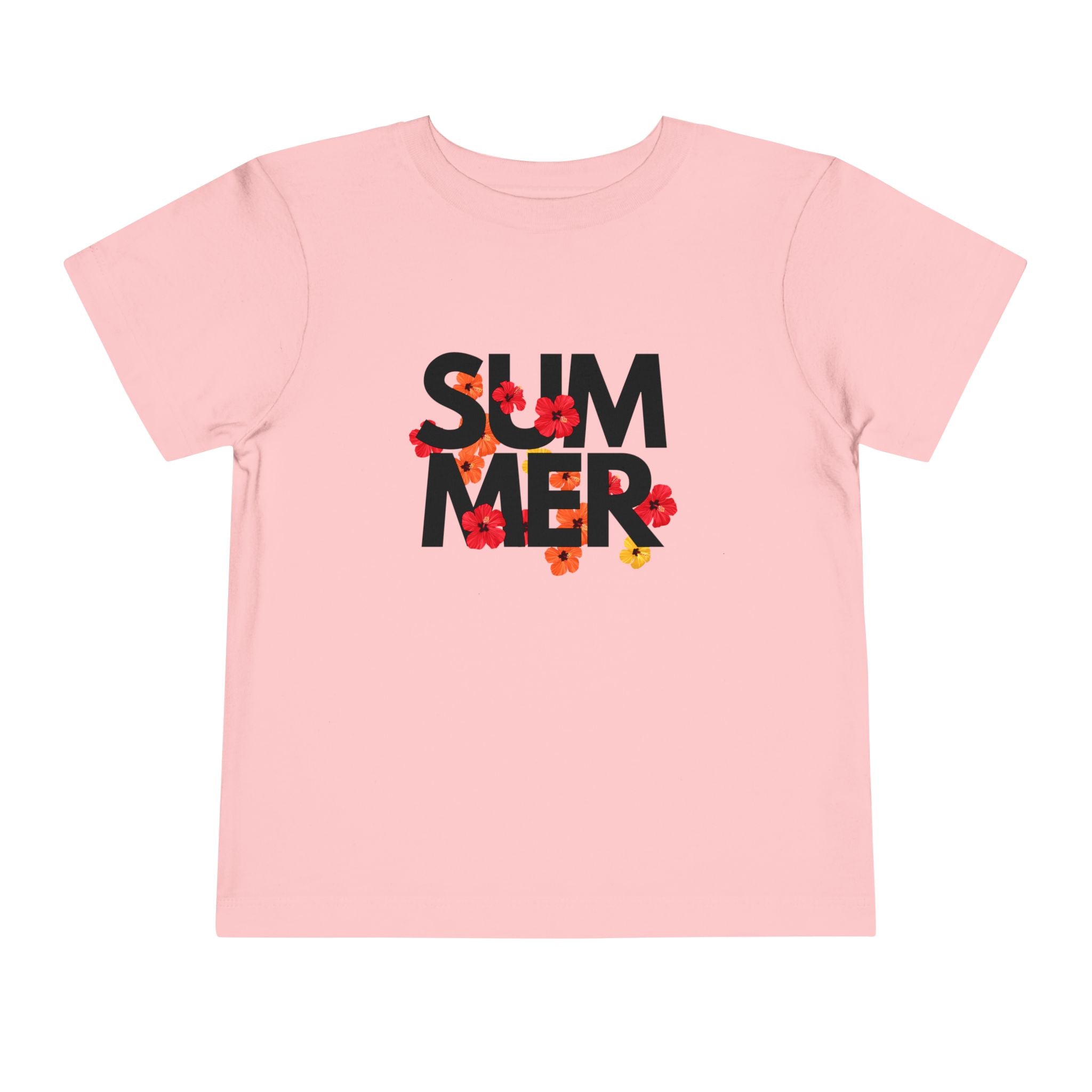 Toddler Tee - "SUMMER" Floral Letters Kids T‑Shirt