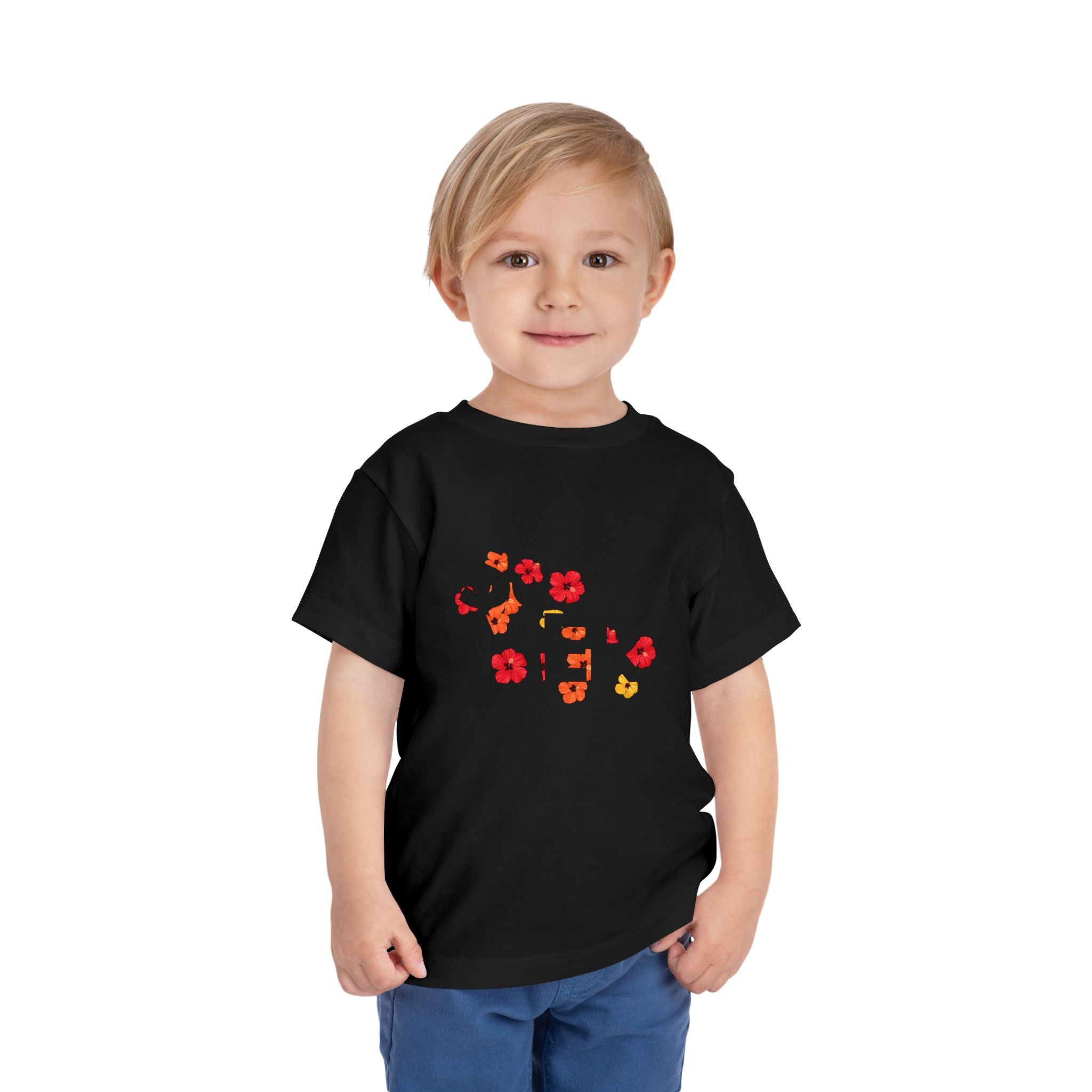 Toddler Tee - "SUMMER" Floral Letters Kids T‑Shirt