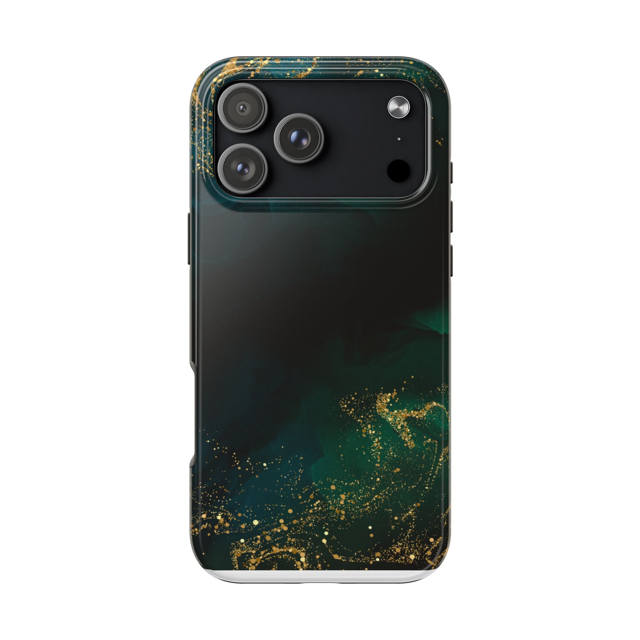 Tough Phone Case — Emerald Marble with Gold Flecks
