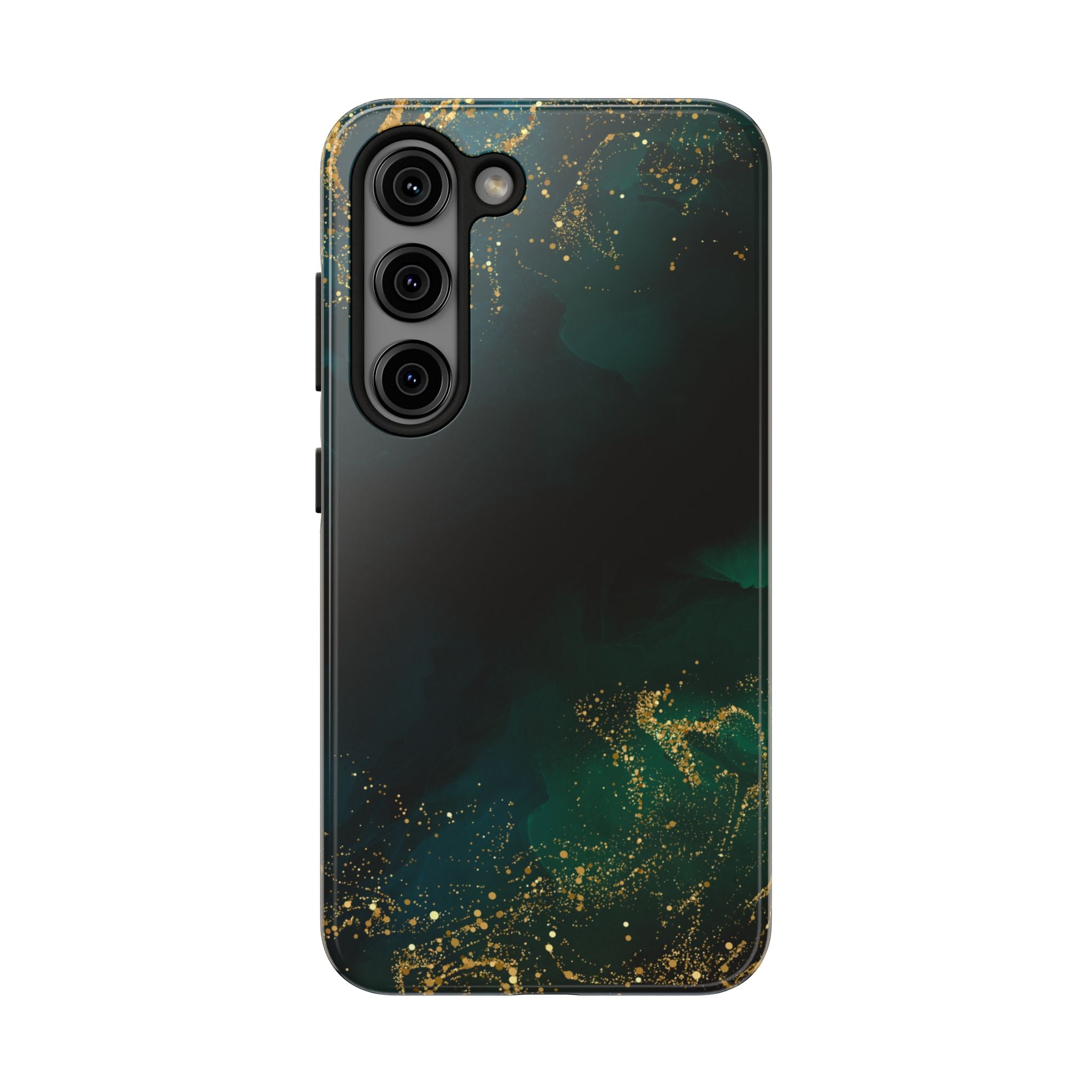 Tough Phone Case — Emerald Marble with Gold Flecks