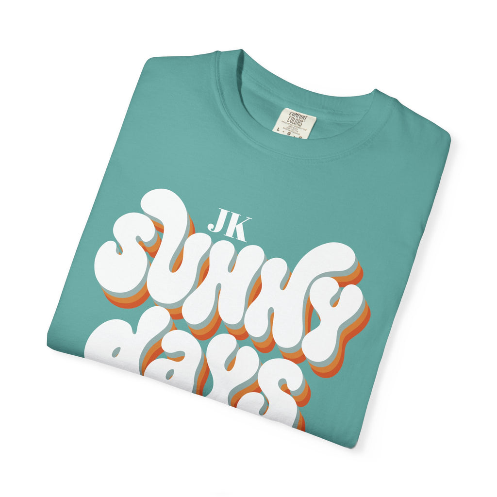 Unisex Sunny Days Ahead T-Shirt | Retro Bubble Letter Design