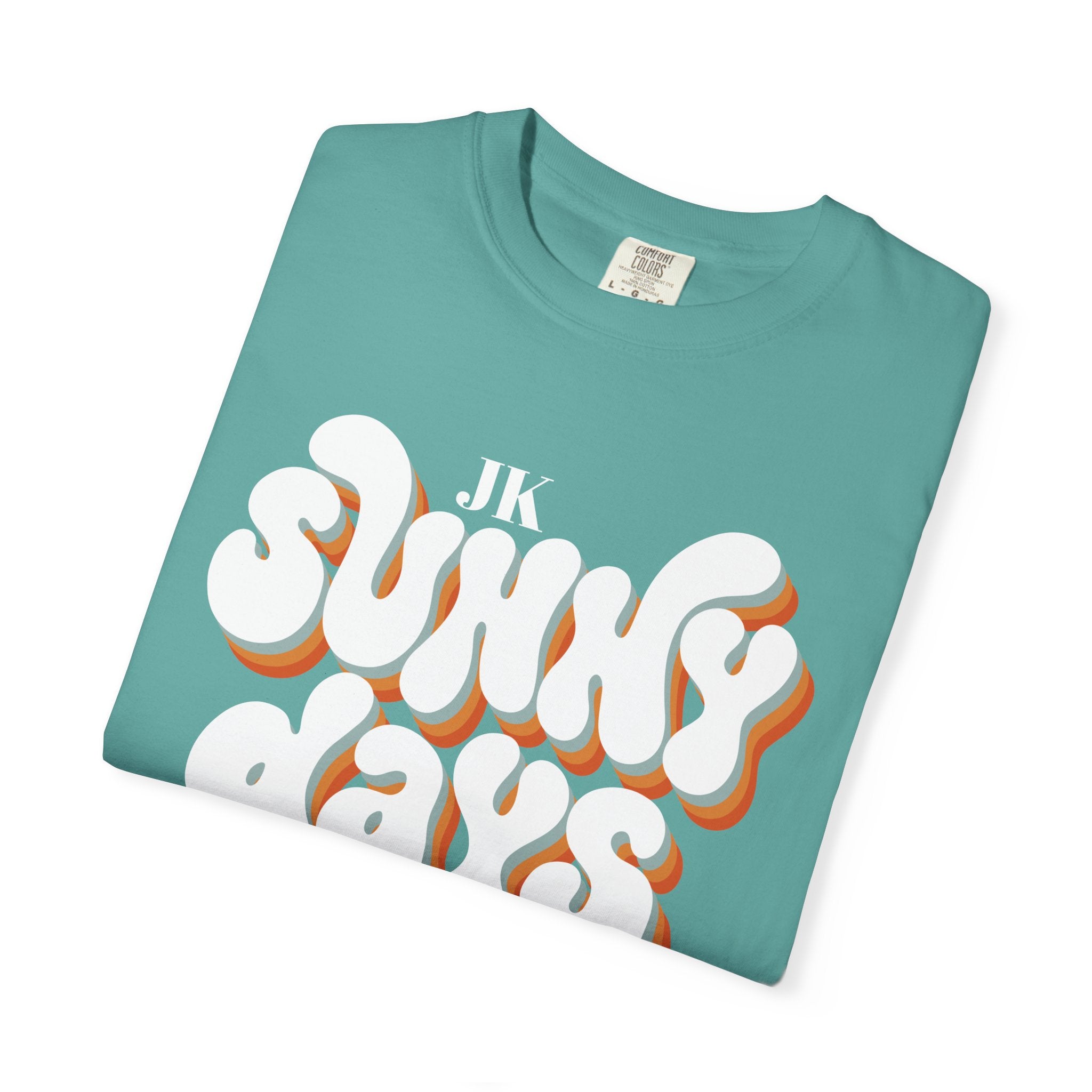 Unisex Sunny Days Ahead T-Shirt | Retro Bubble Letter Design