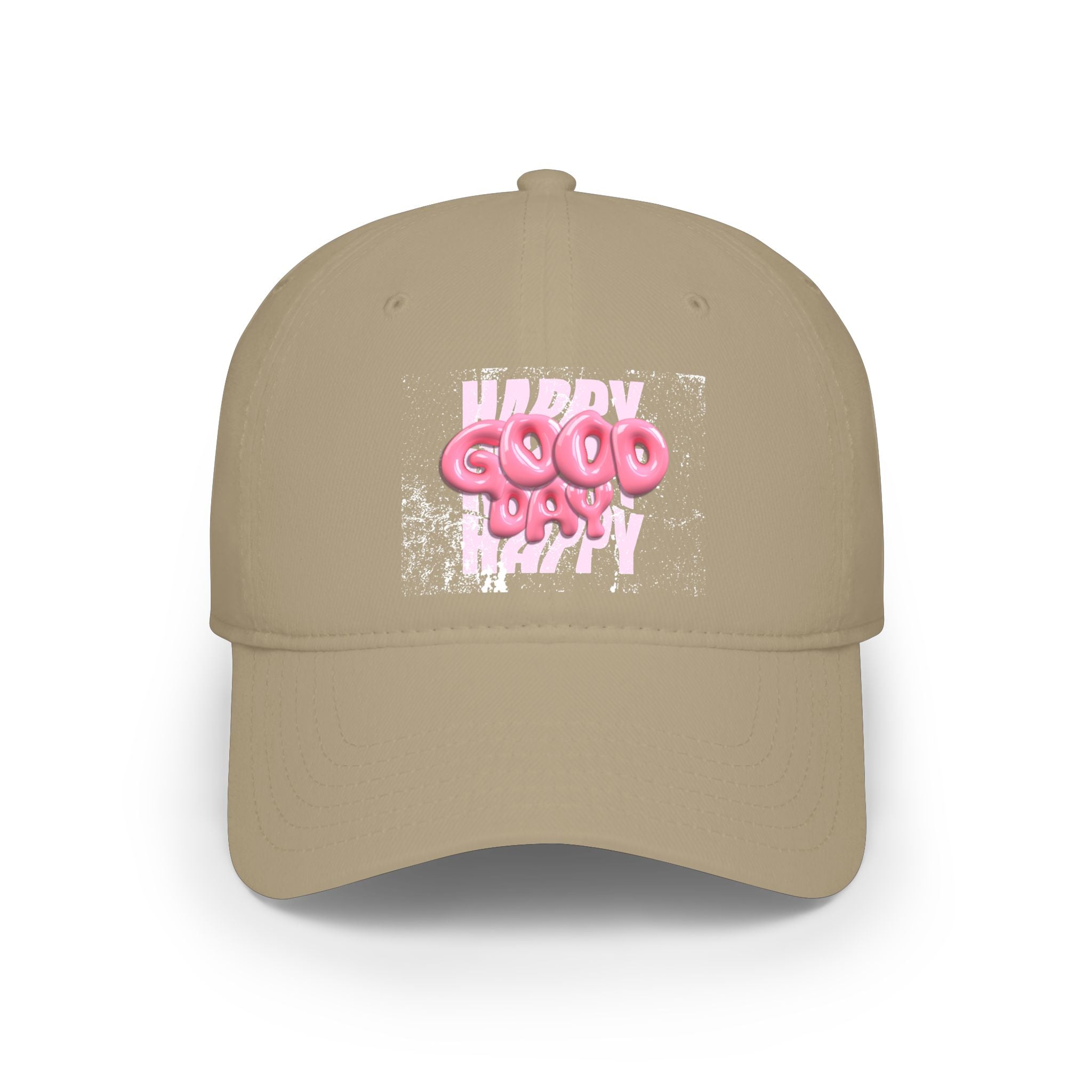 Unisex Happy Good Day Pink Bubble Graphic Baseball Cap