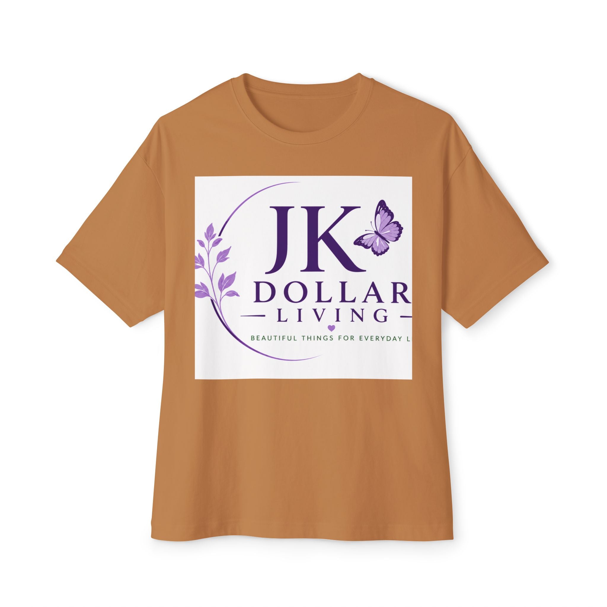 JK Dollar Living Logo Tee — Inspirational Butterfly Graphic T-Shirt