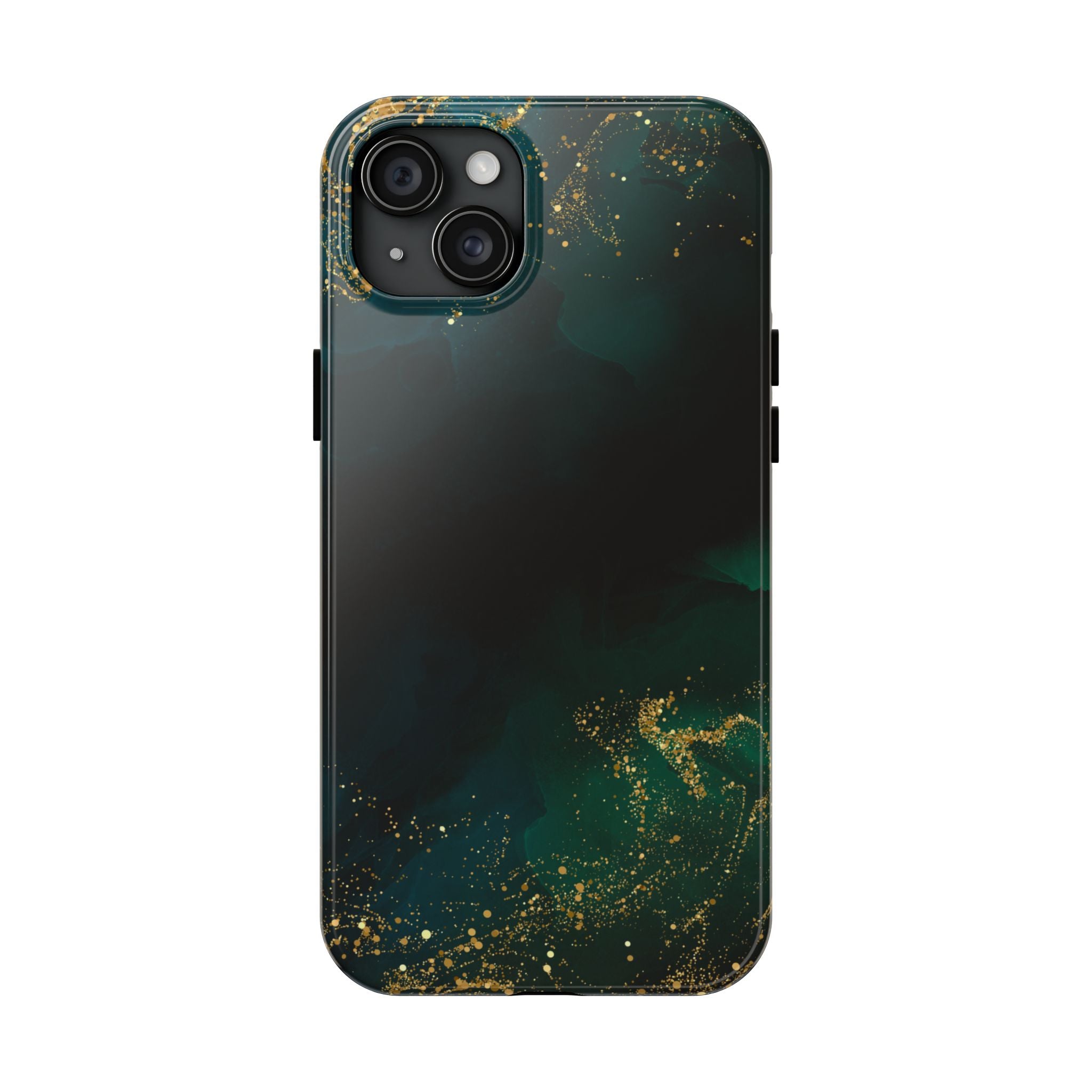 Tough Phone Case — Emerald Marble with Gold Flecks