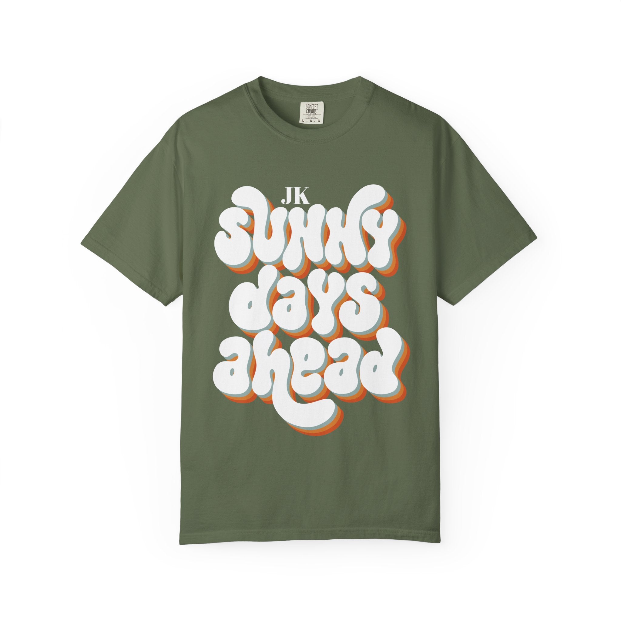 Unisex Sunny Days Ahead T-Shirt | Retro Bubble Letter Design