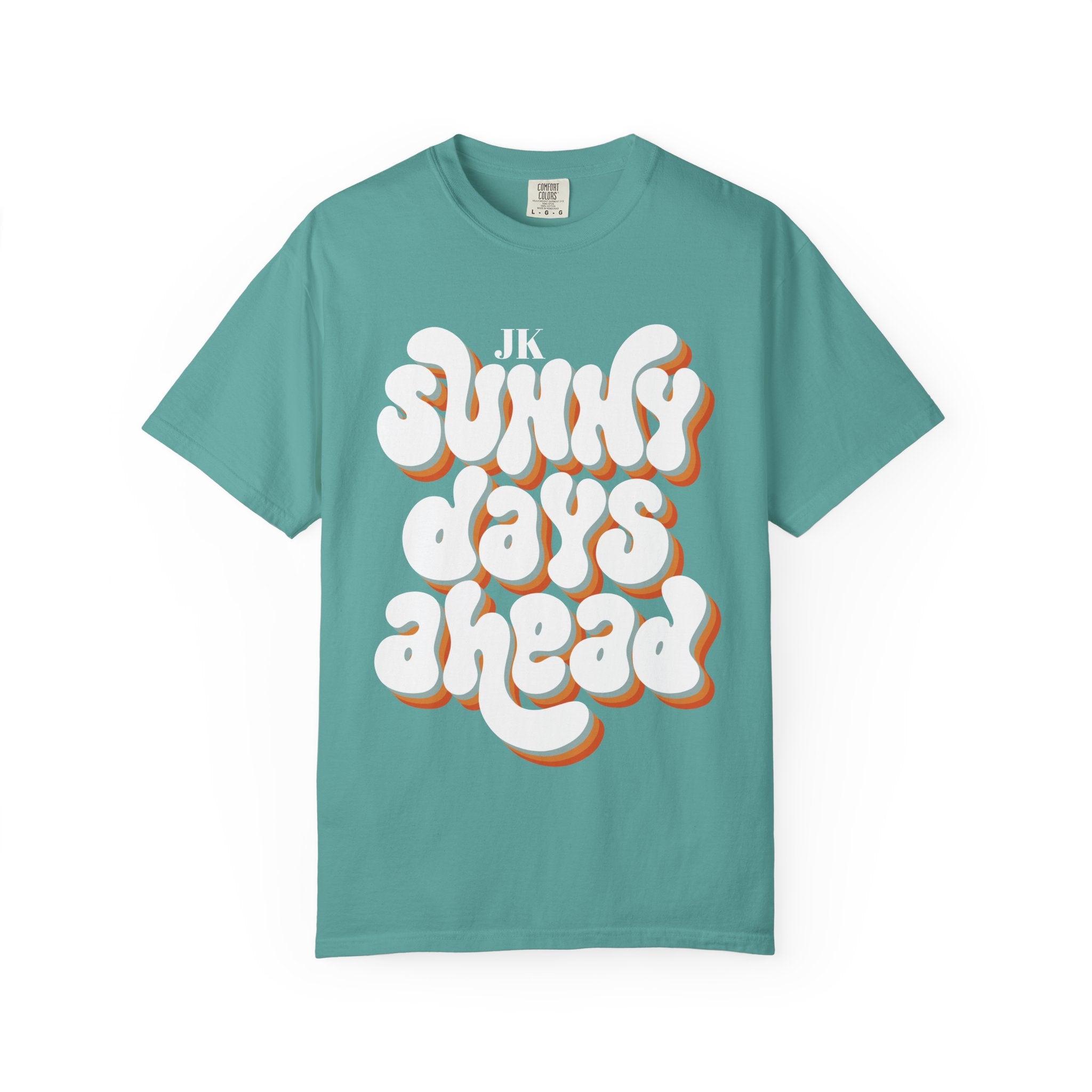 Unisex Sunny Days Ahead T-Shirt | Retro Bubble Letter Design