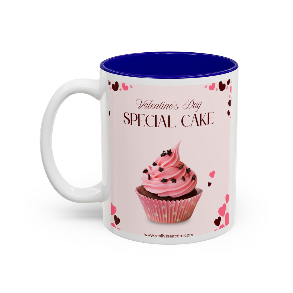 You’re My Sweetheart Cake Mug — Valentine’s Day Pink Cup with Cupcake & Hearts (11oz/15oz)