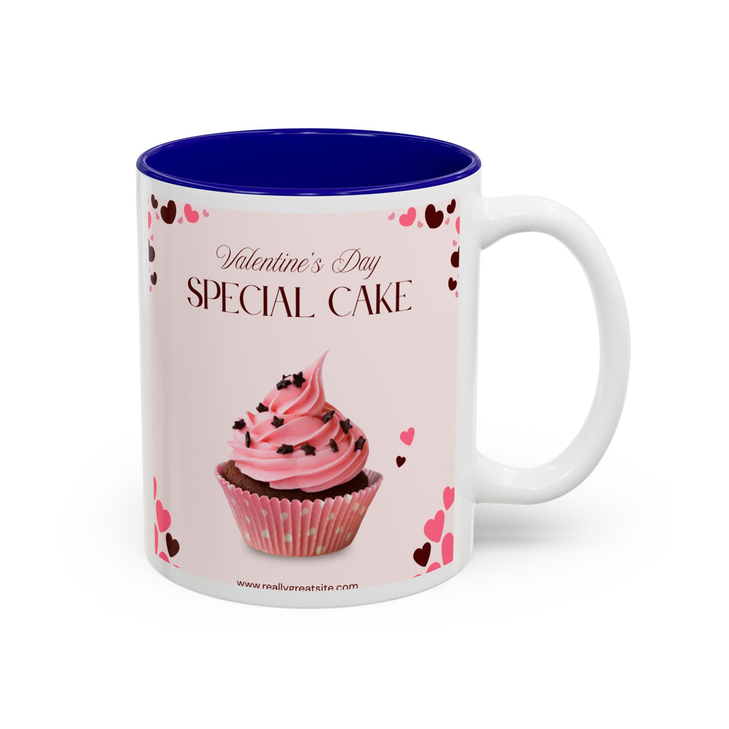 You’re My Sweetheart Cake Mug — Valentine’s Day Pink Cup with Cupcake & Hearts (11oz/15oz)
