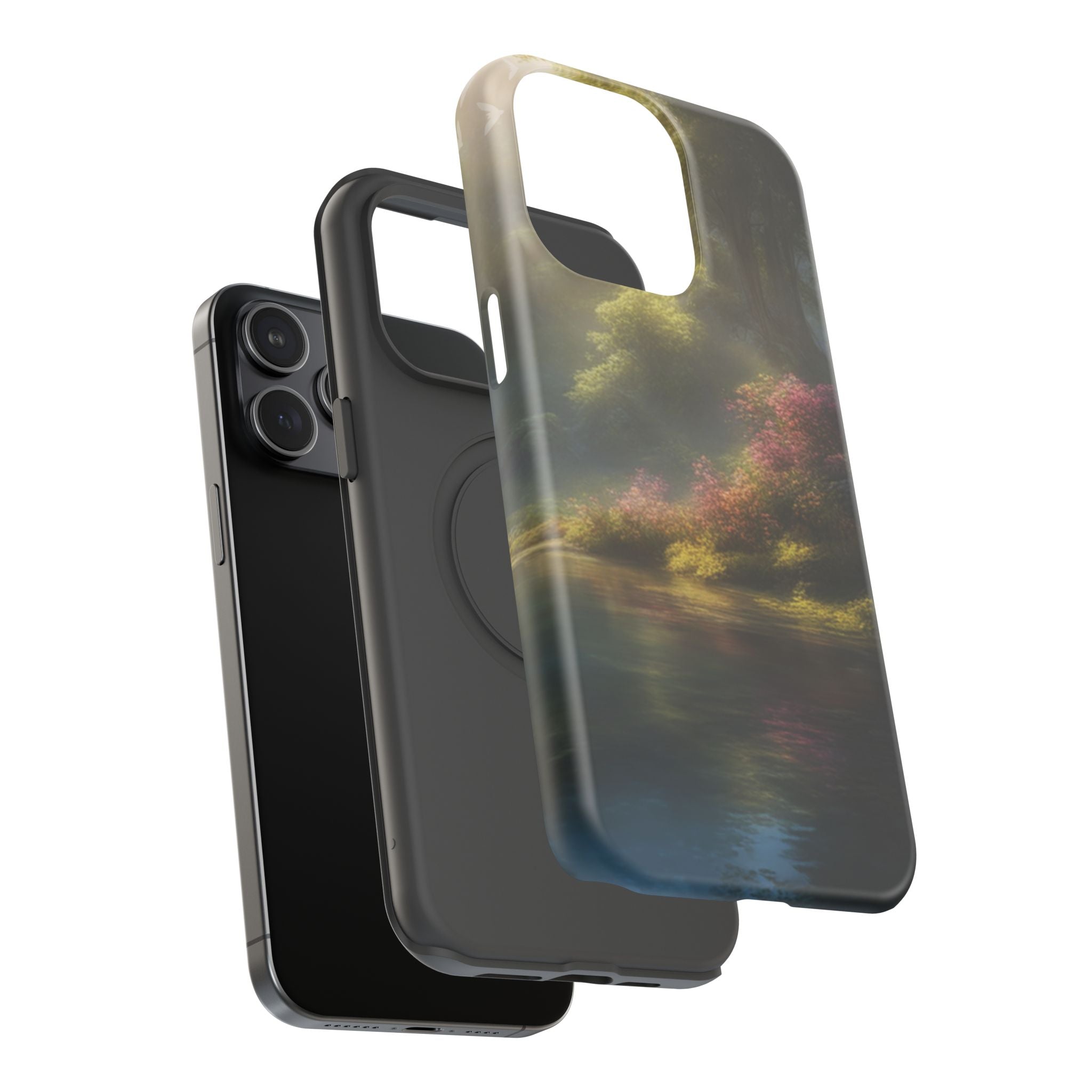Phone Case — Serene Lakeside Landscape Impact-Resistant Case