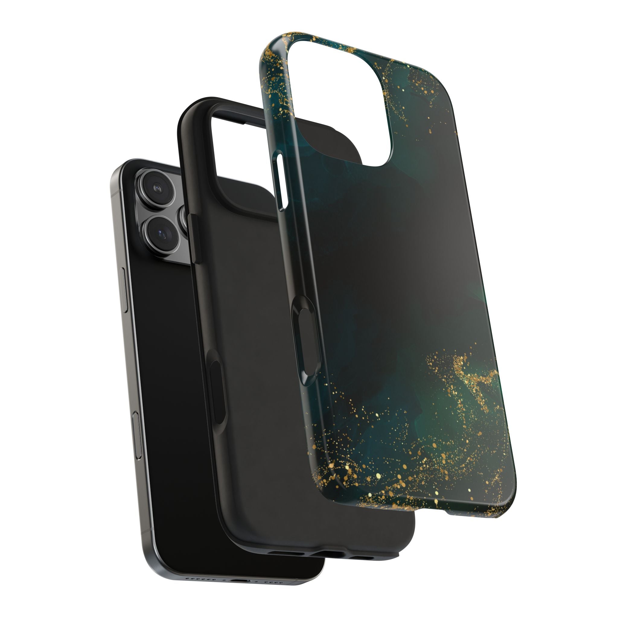 Tough Phone Case — Emerald Marble with Gold Flecks