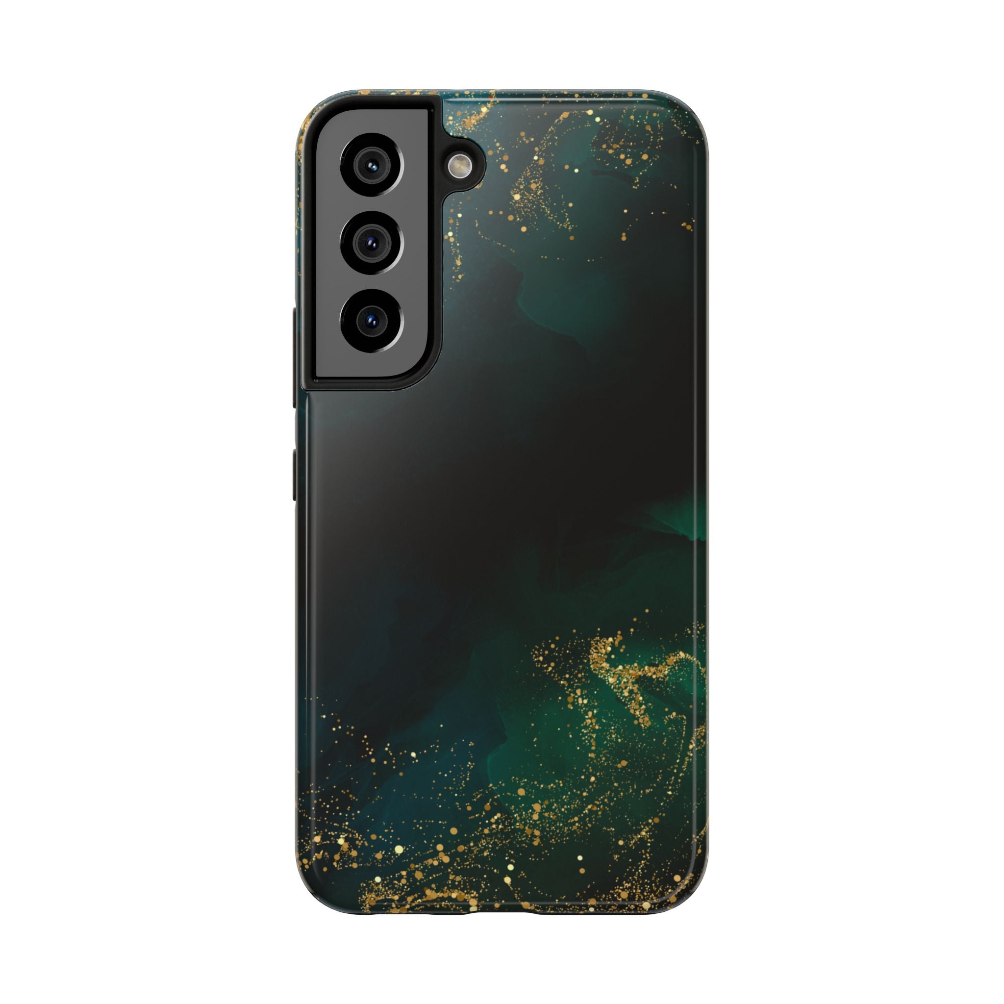 Tough Phone Case — Emerald Marble with Gold Flecks