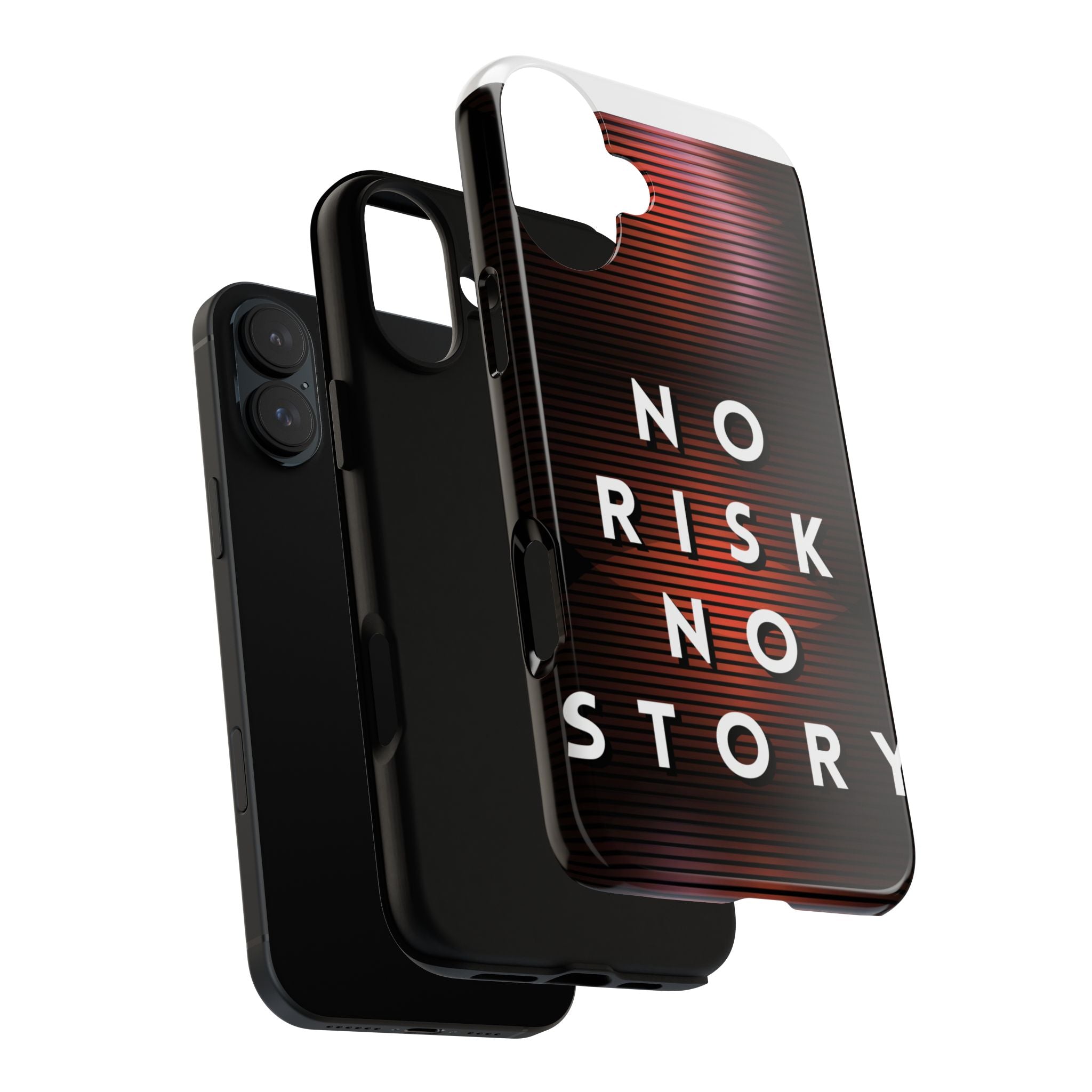 Phone Case — "No Risk No Story" Motivational Protective Case