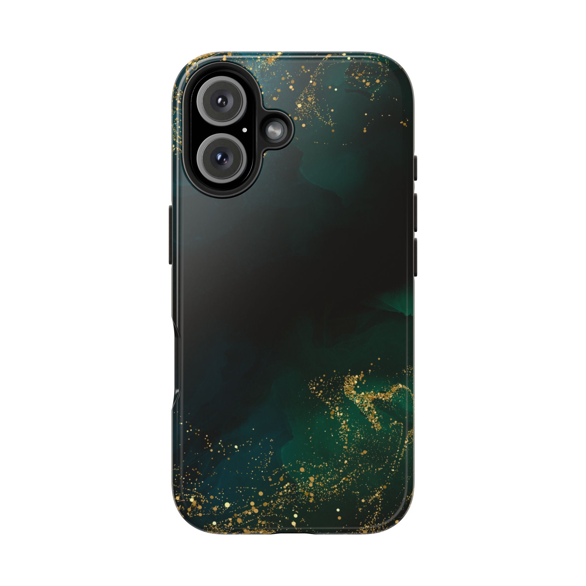 Tough Phone Case — Emerald Marble with Gold Flecks
